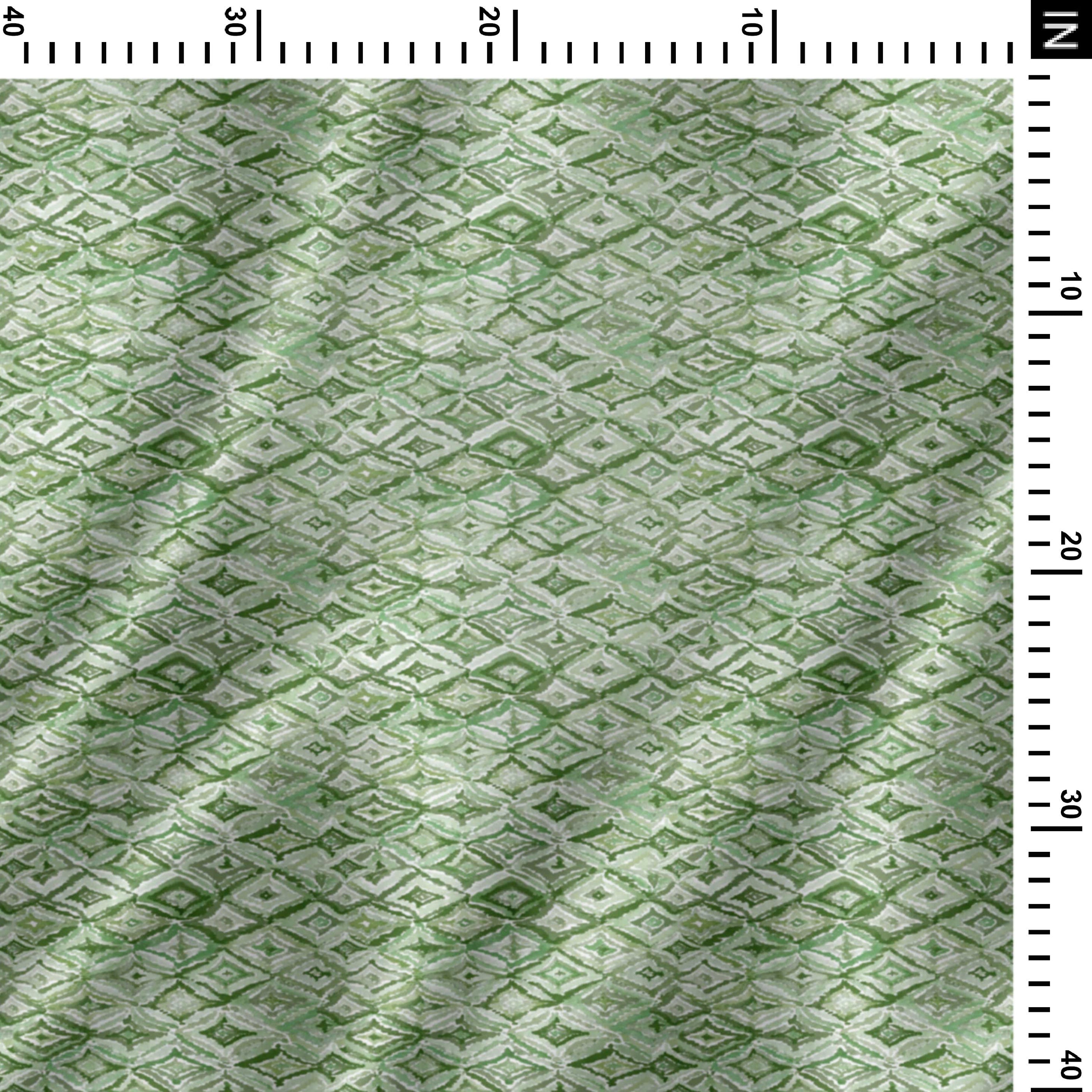 Green Fabric Ikat