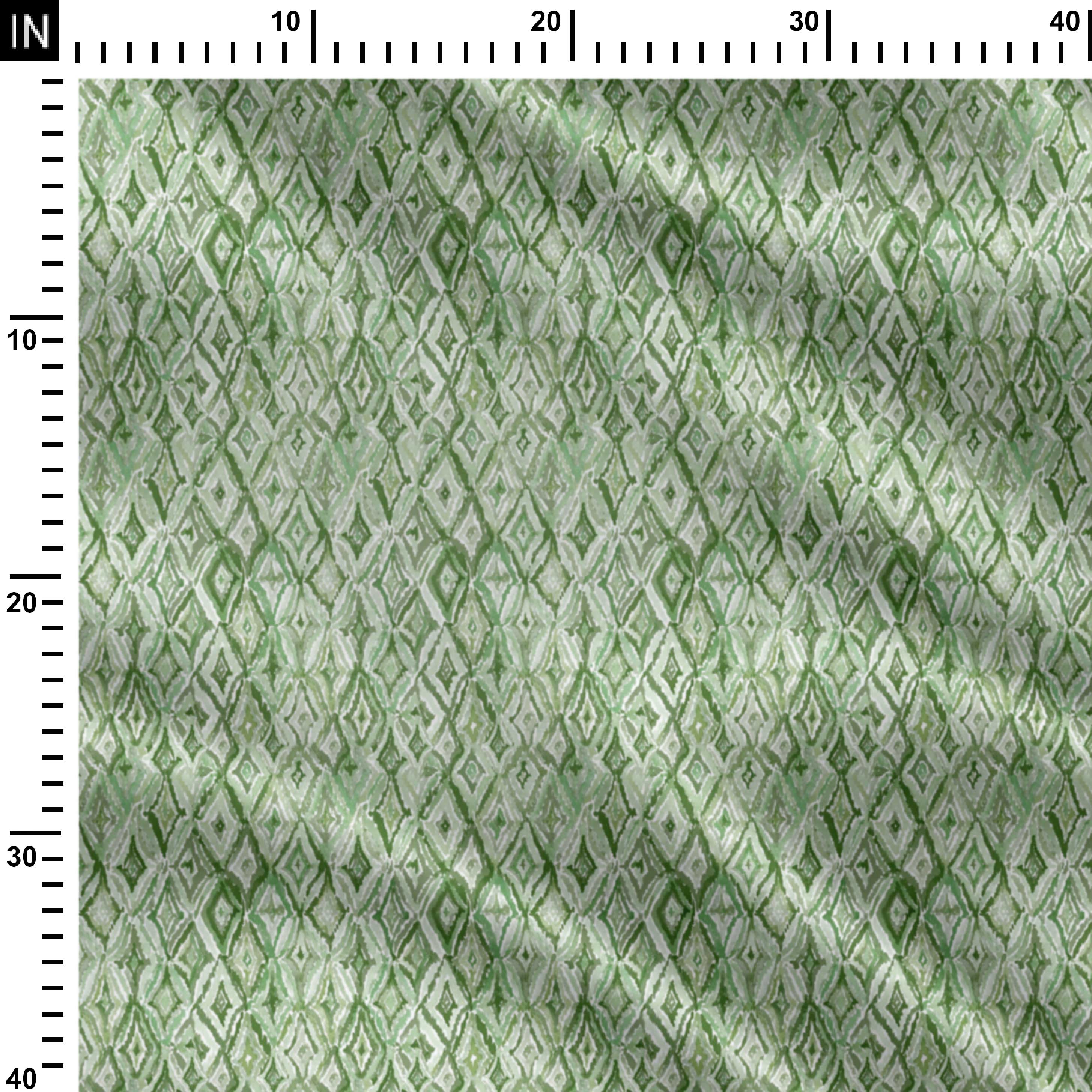 Green Fabric Ikat