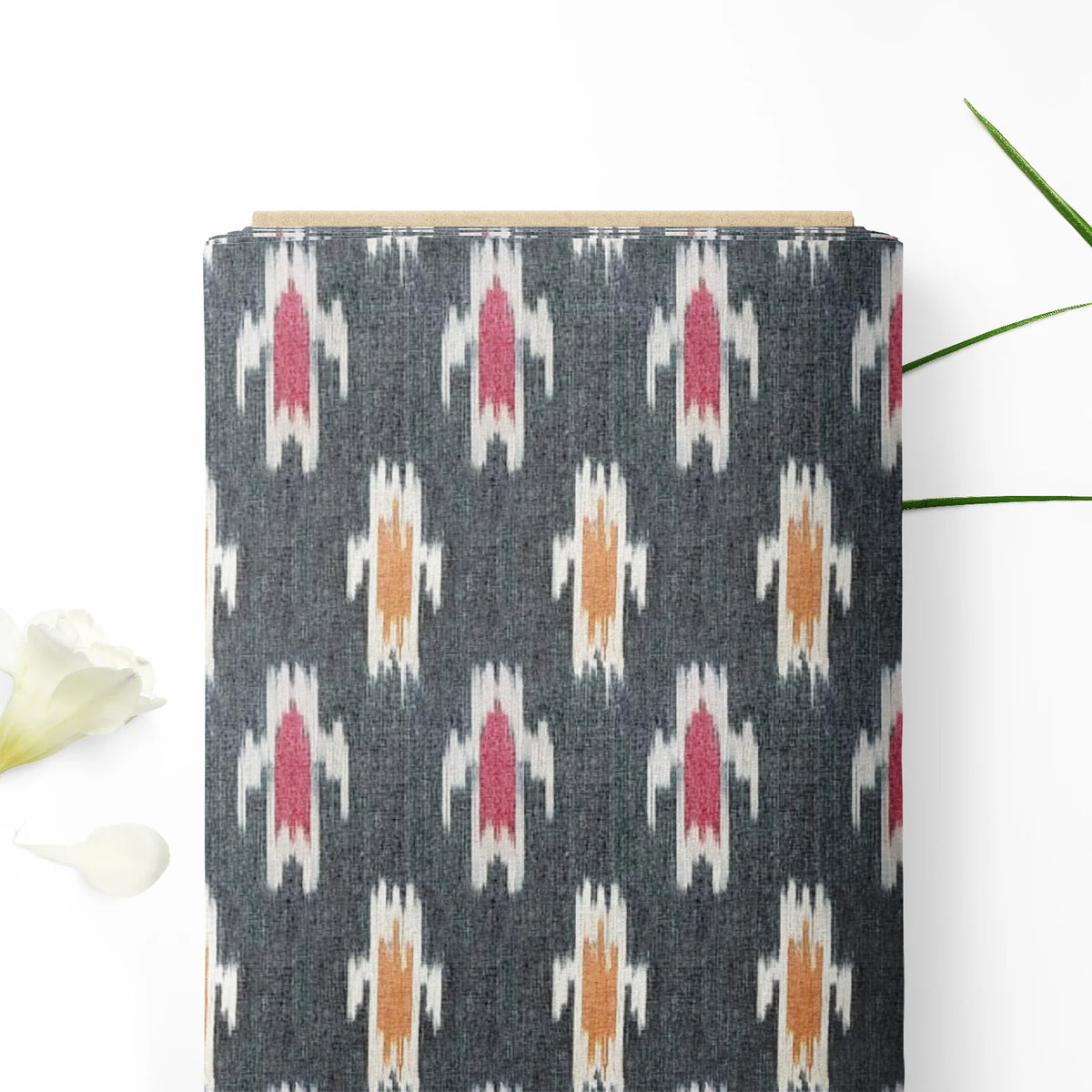 Grey Ikat Motif