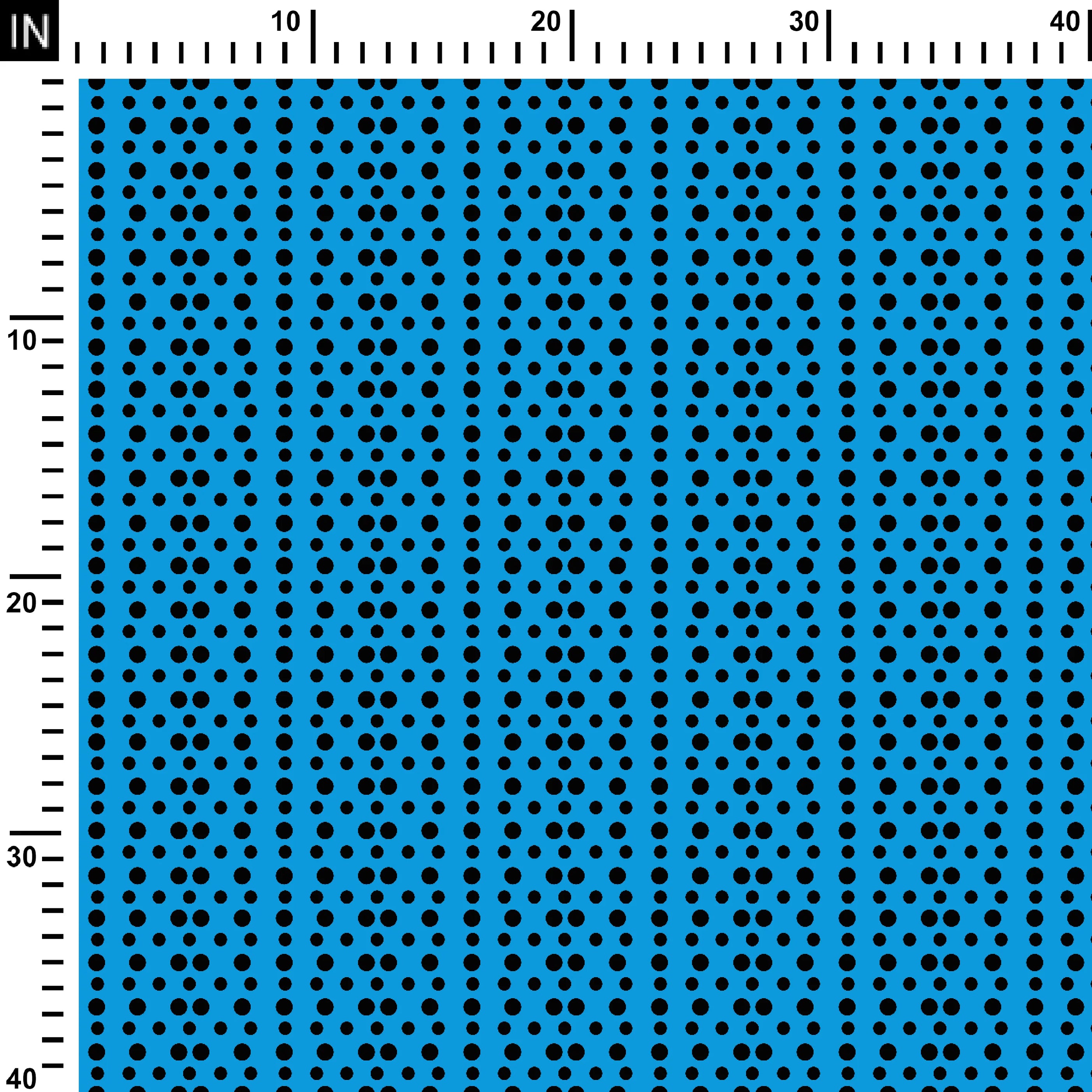 Indigo ink dots