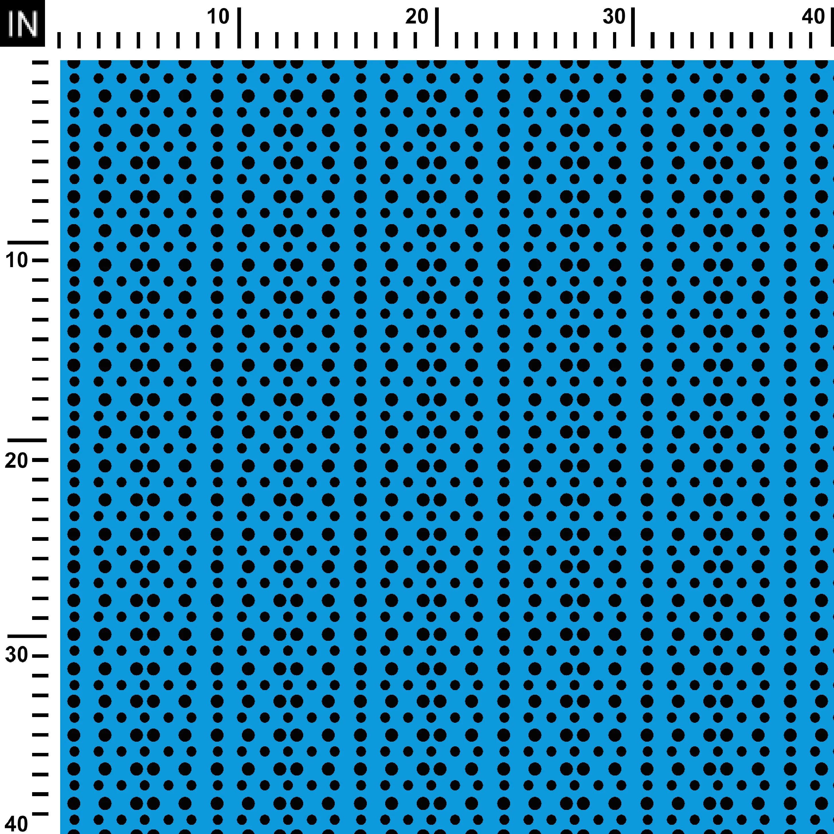 Indigo ink dots