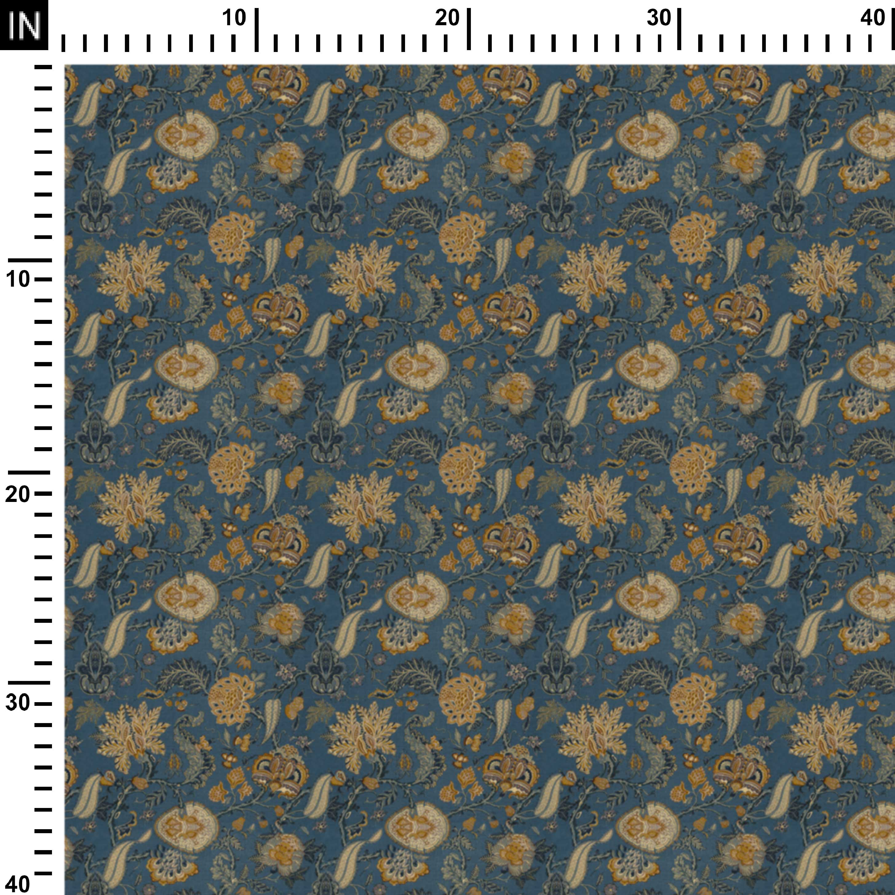 Dusky Blue Floral