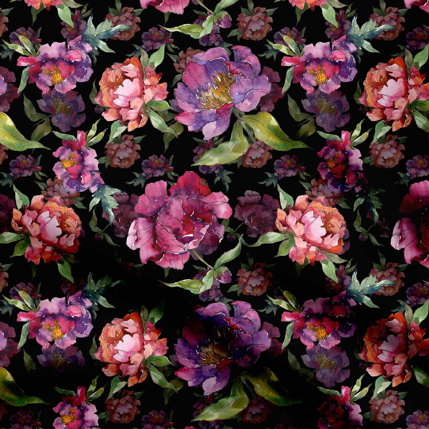 Purple Peony Floral
