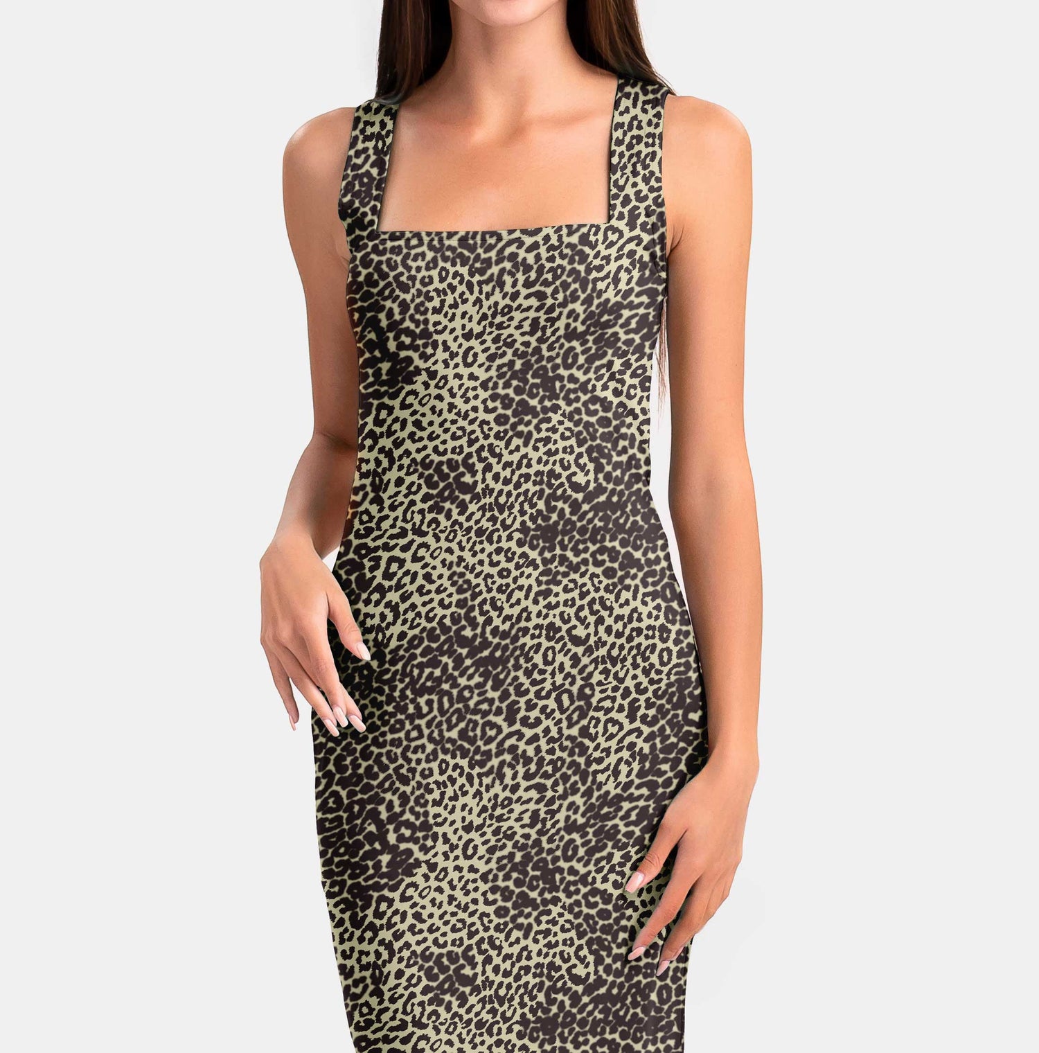 Grey Leopard Animal Print