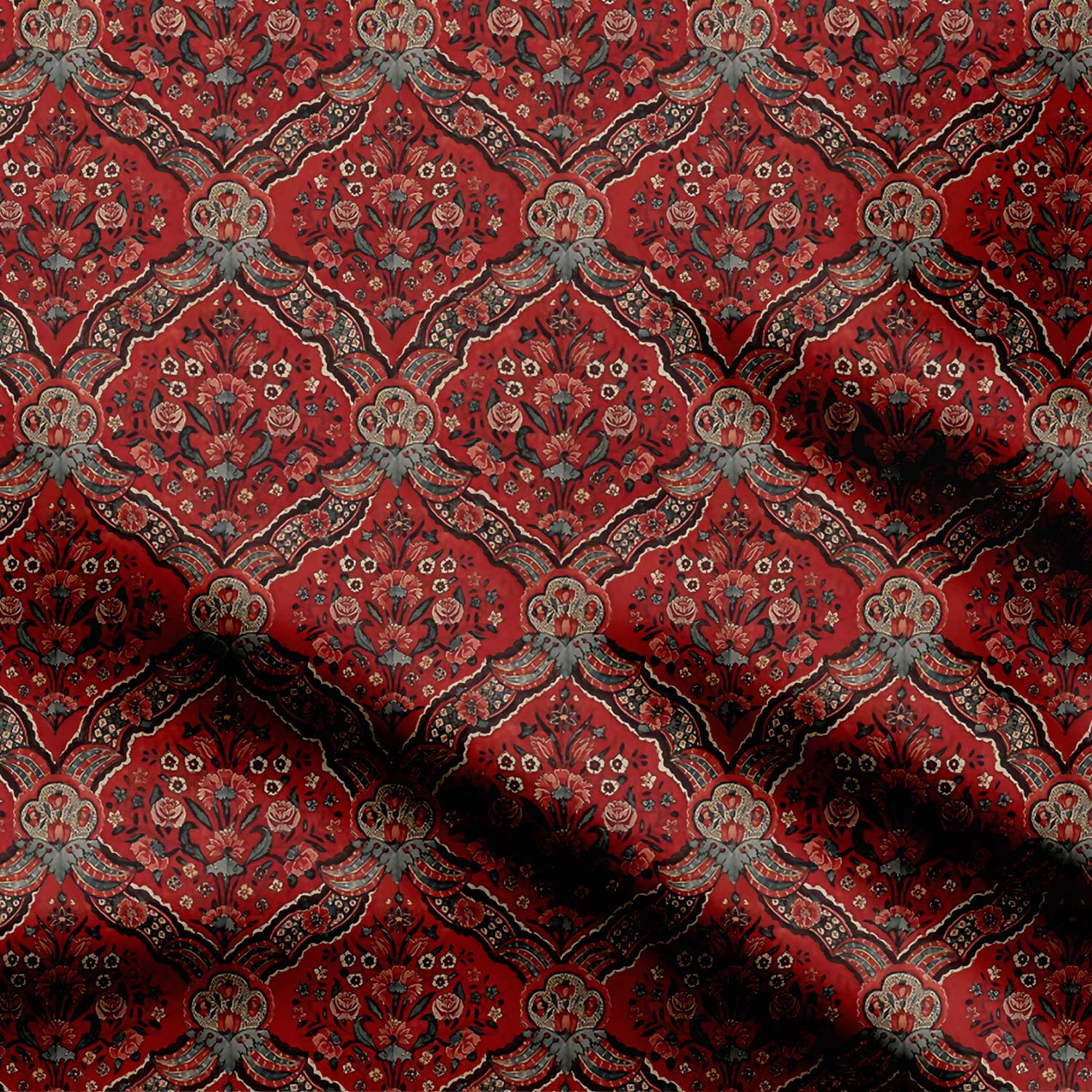 Vintage Red Floral