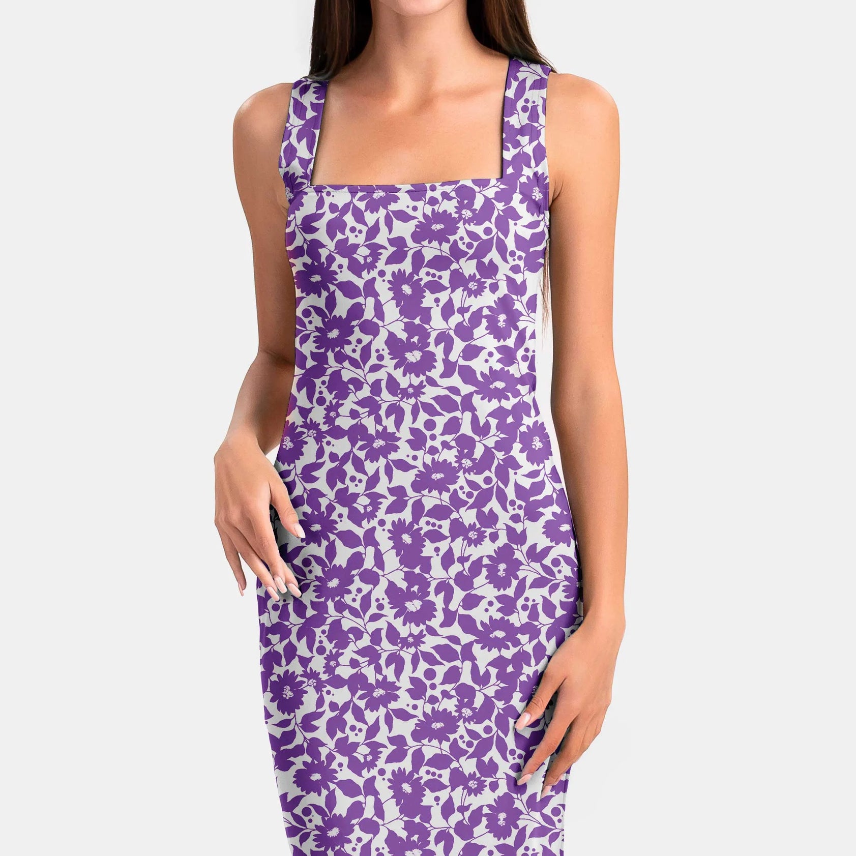 Lavender Bloom Print Fabric