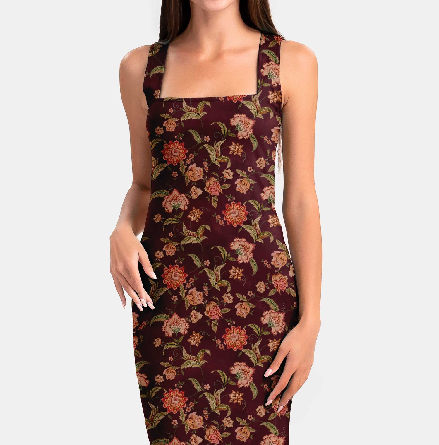 Chintz Gardens Kalamkari Print Fabric