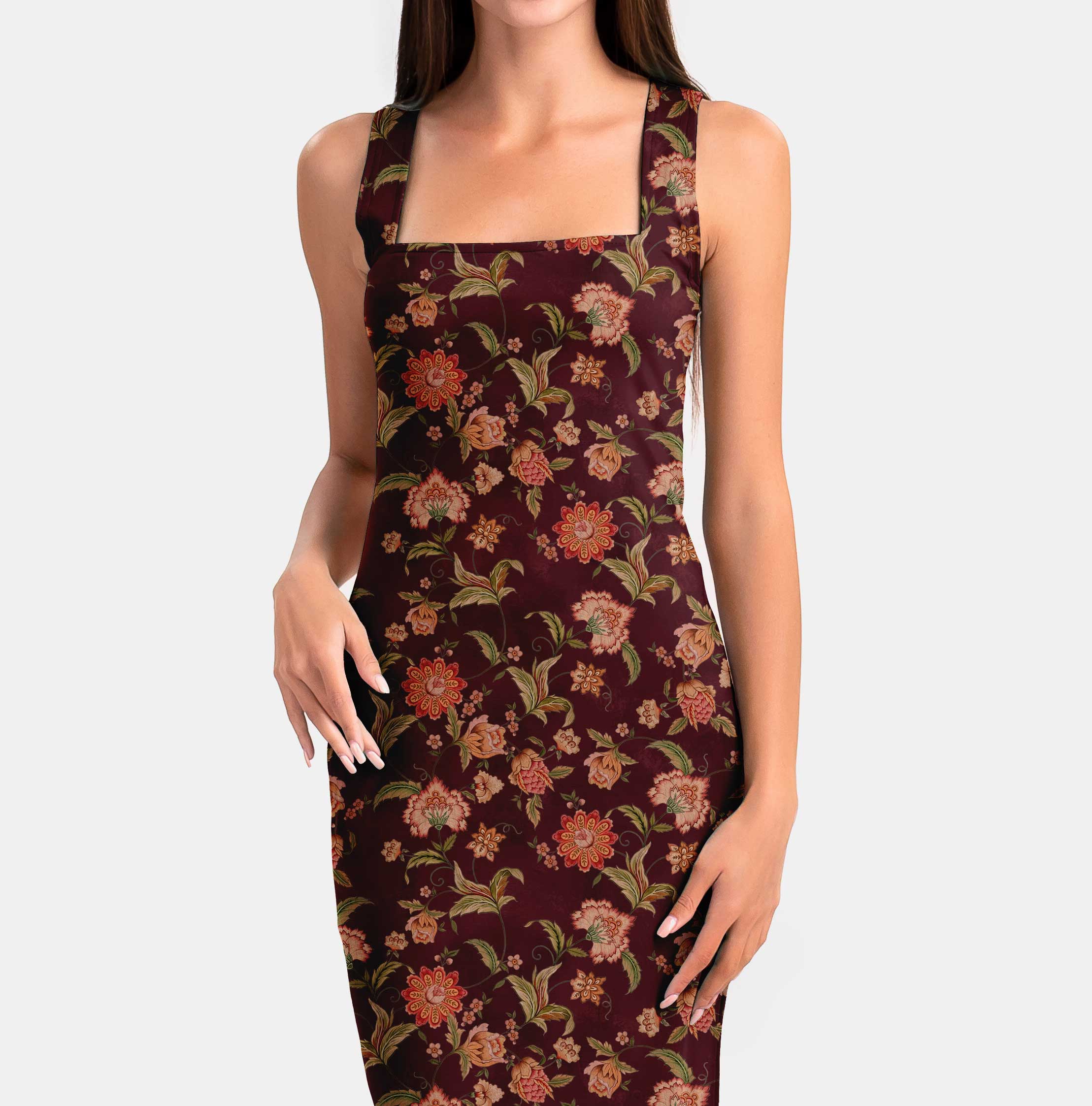 Chintz Gardens Kalamkari Print Fabric