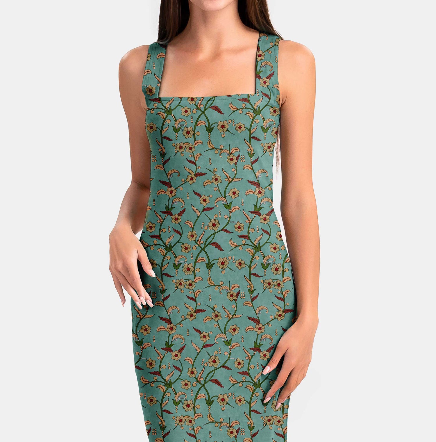 Tranquil Kalamkari Print Fabric