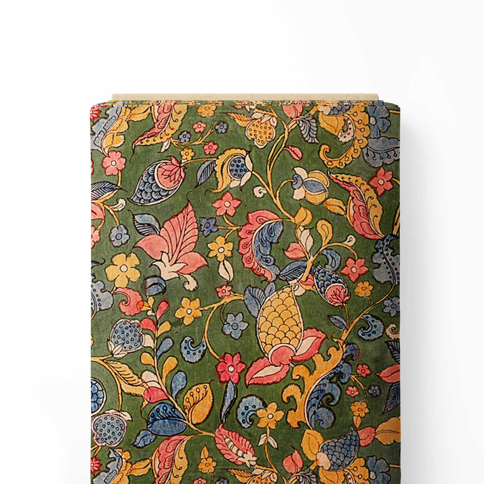 Ethereal Elegance Kalamkari Print Fabric