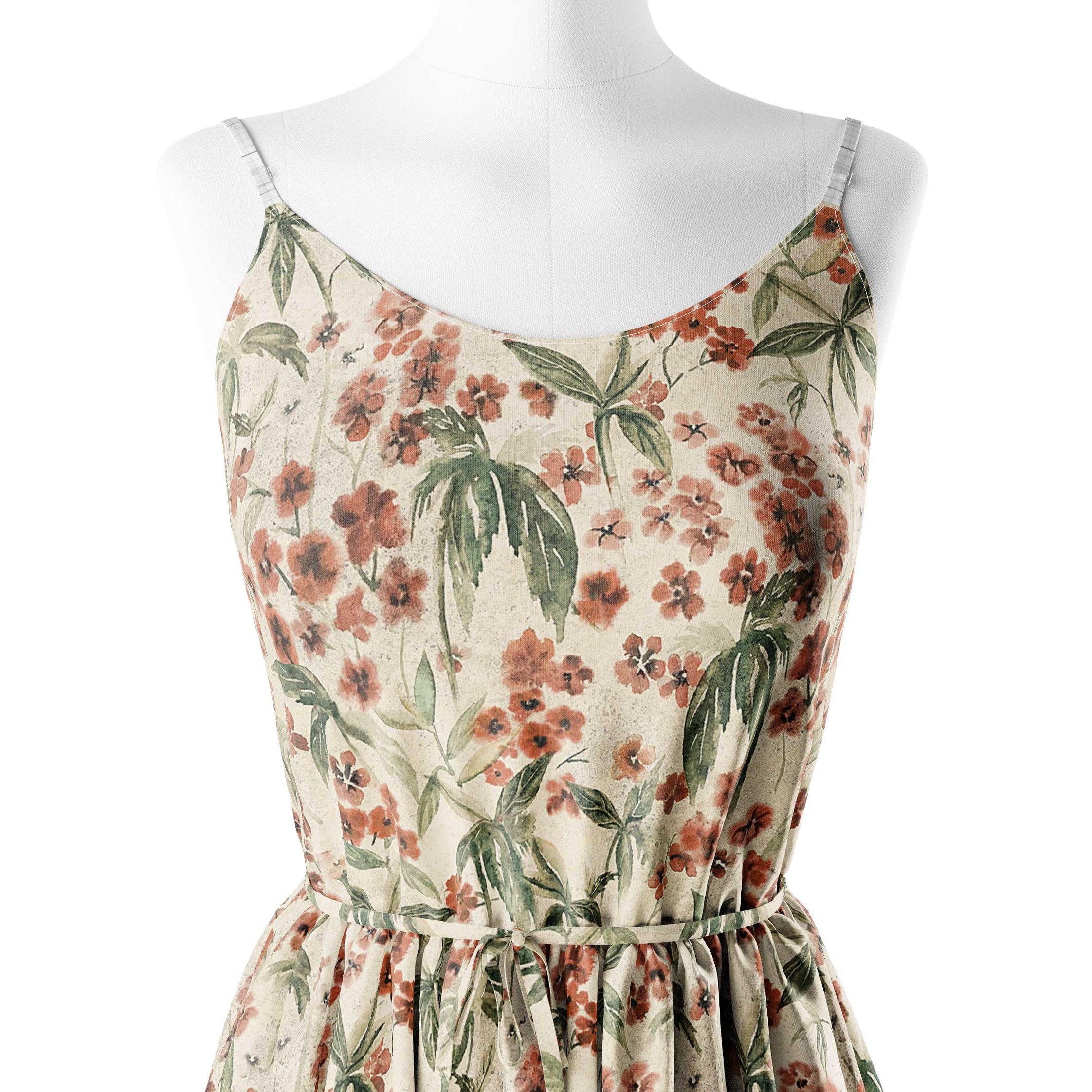 सूक्ष्म गार्डन प्रिंट फैब्रिक