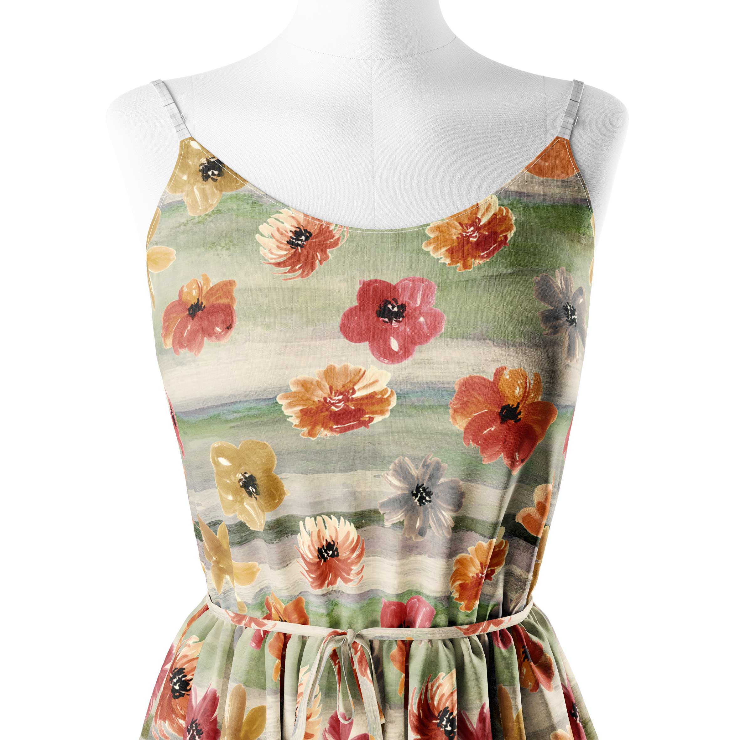 Floral Echo Print Fabric