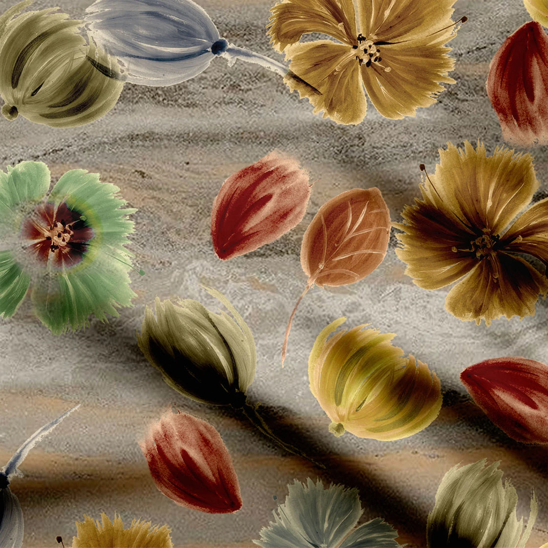 Recur floret Print Fabric