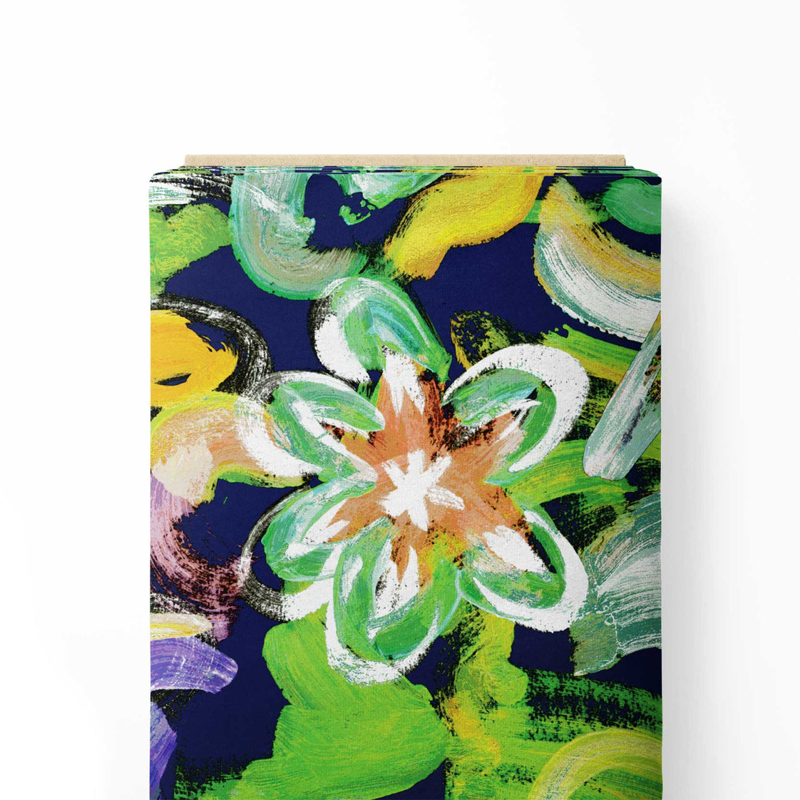 Green Immature Print Fabric