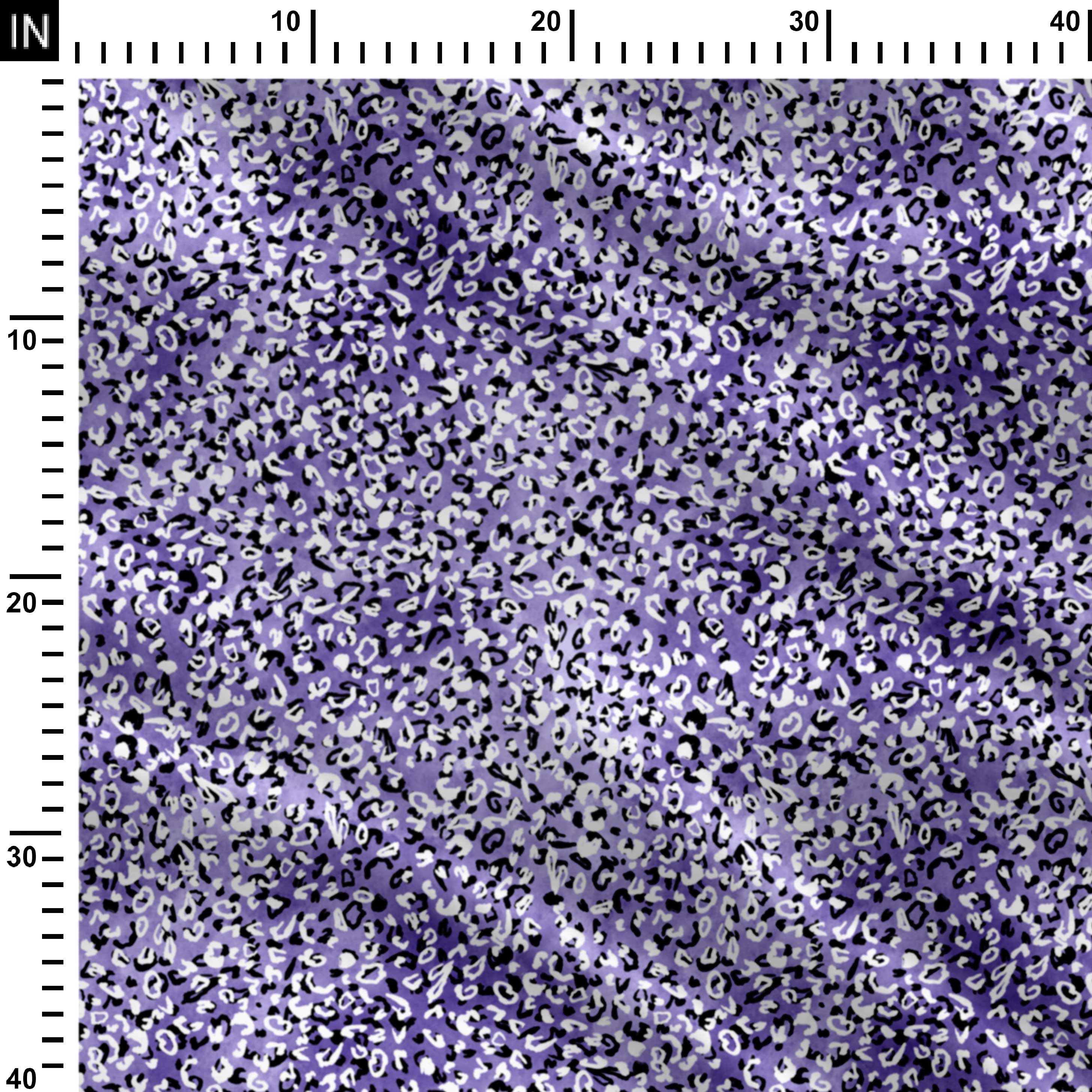 Snow Leopard Print Fabric