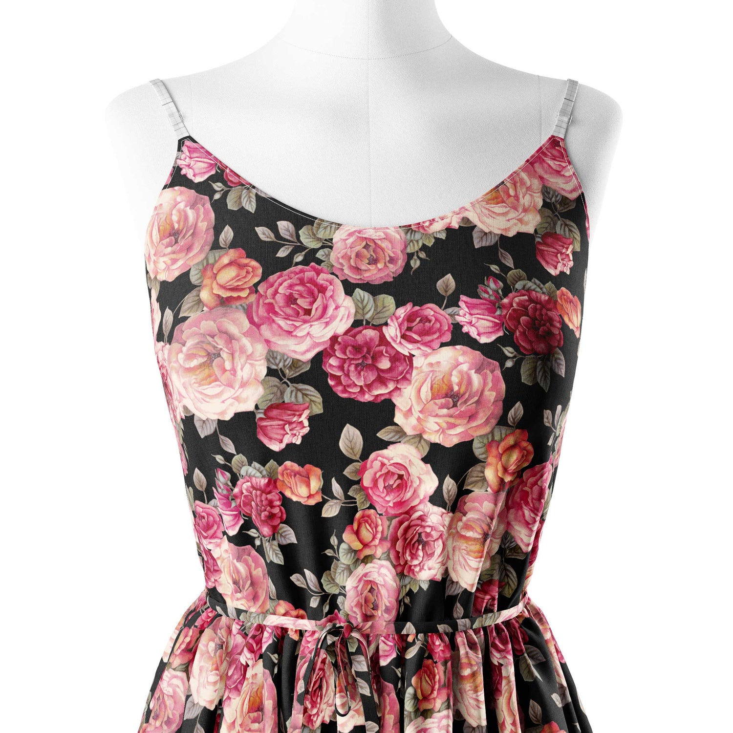 Midnight Rose Print Fabric