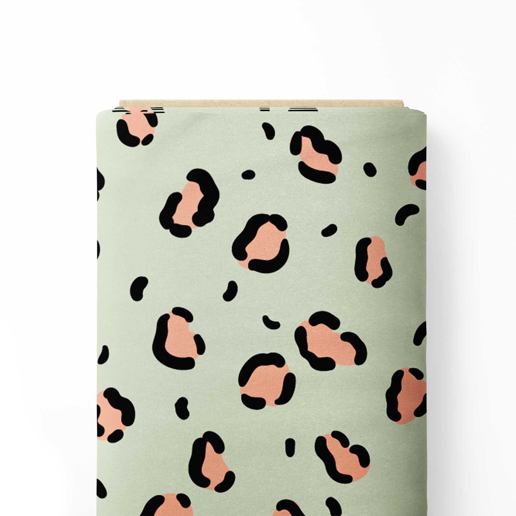 Pink and green leopard spots