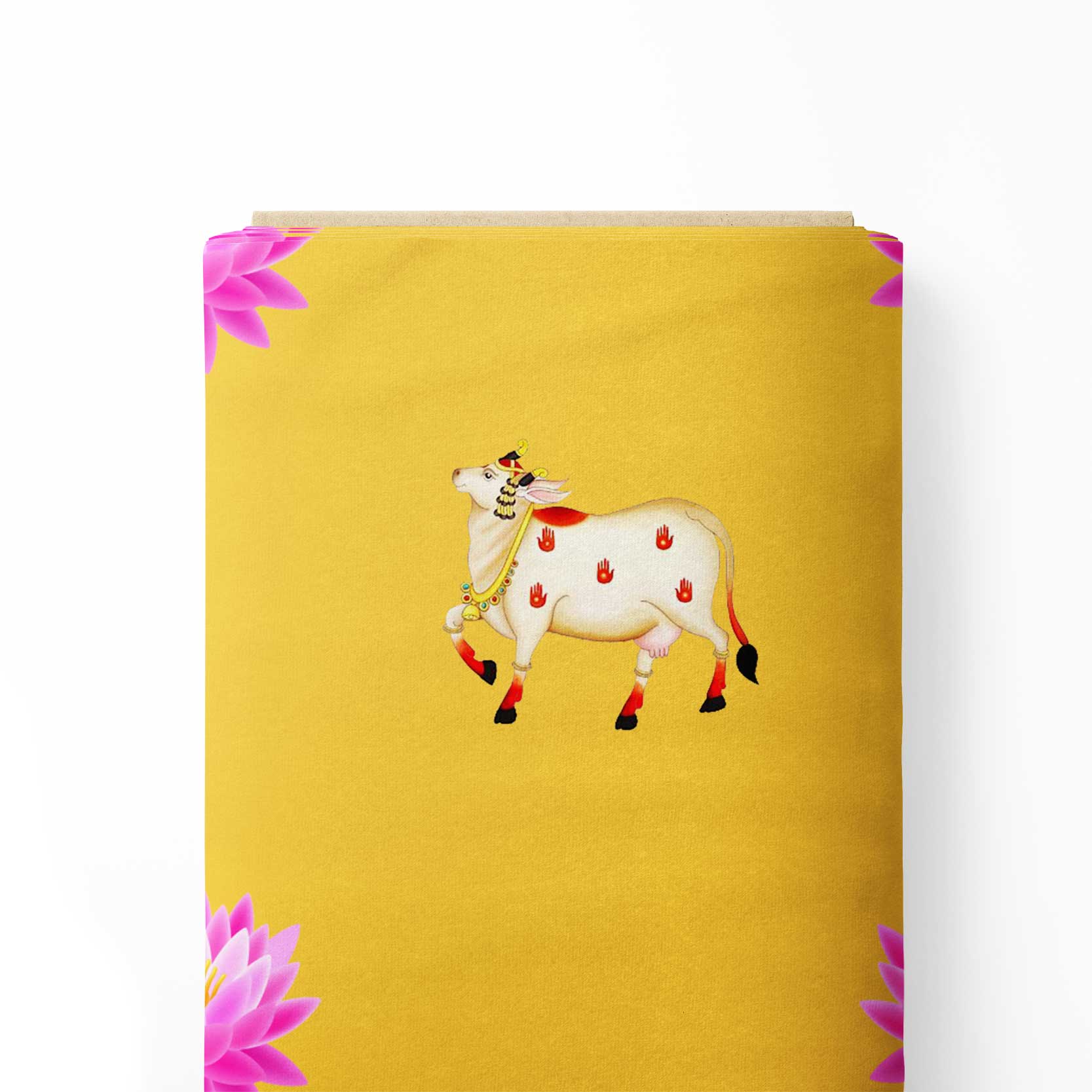 Cow With Lotus