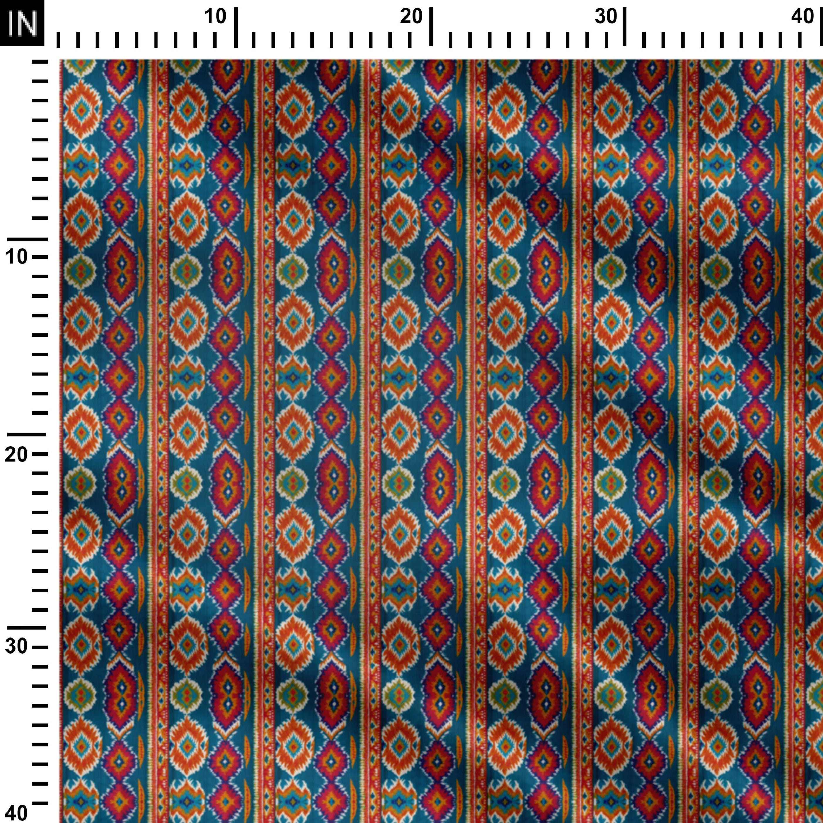 Ikat Symphony Print Fabric