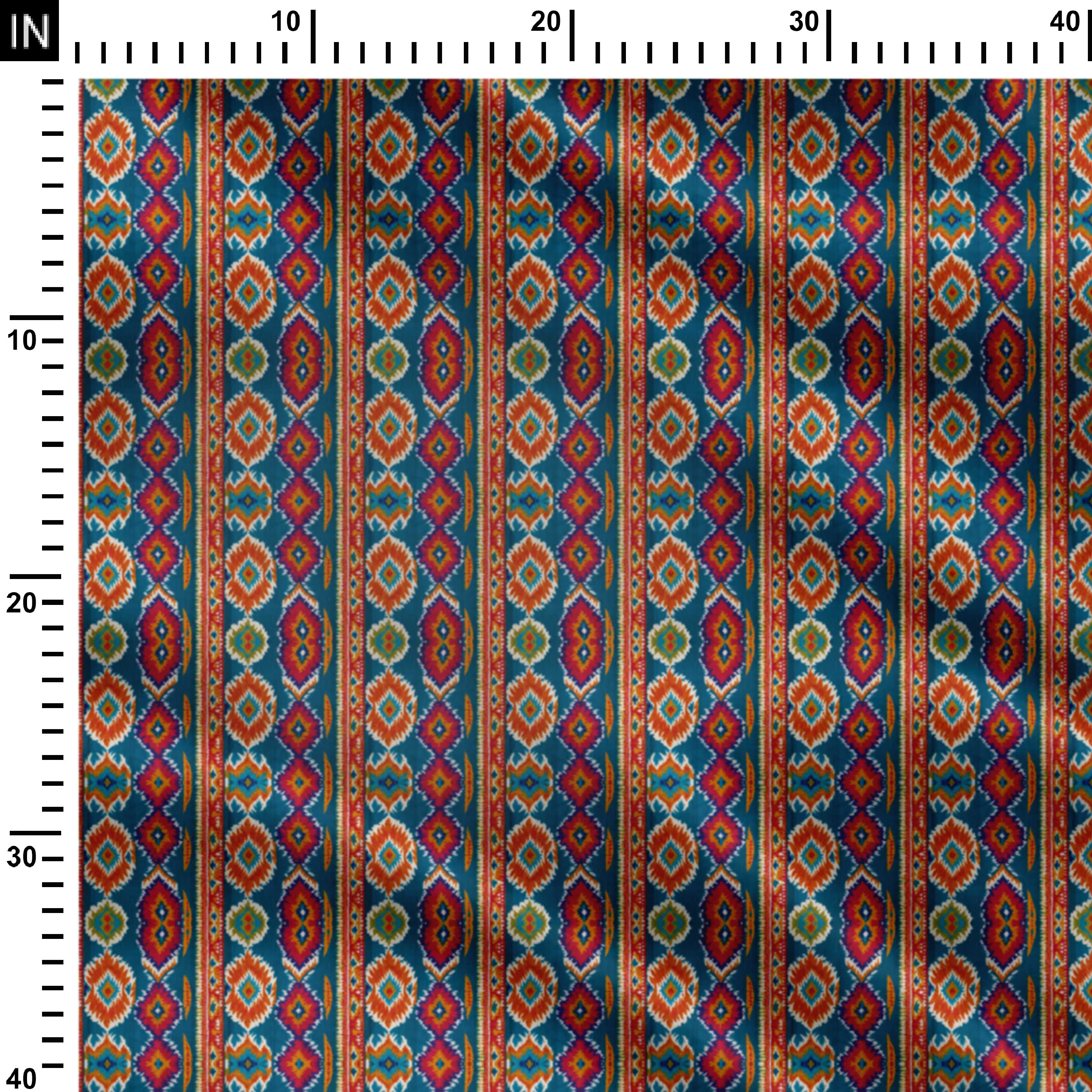 Ikat Symphony Print Fabric