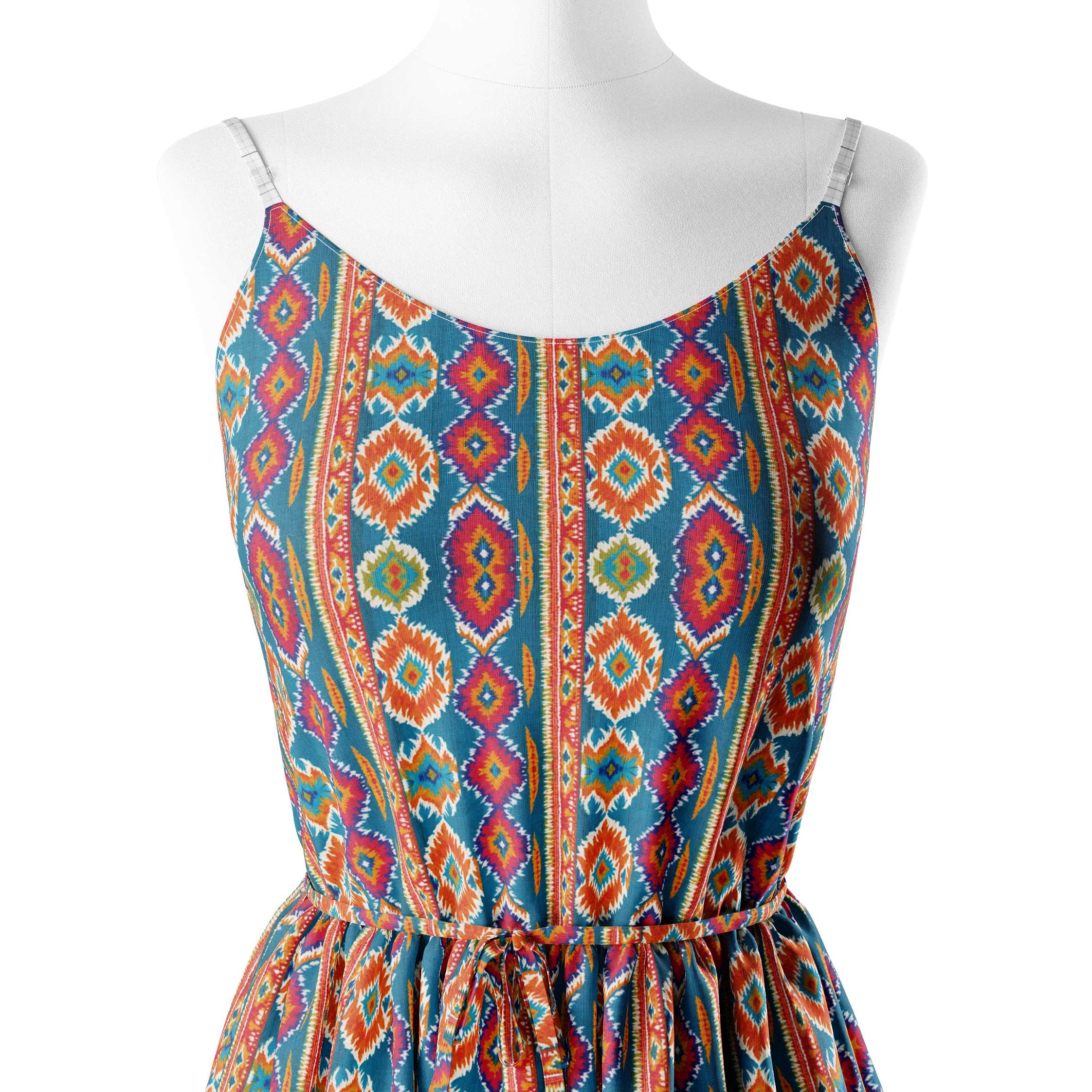 Ikat Symphony Print Fabric