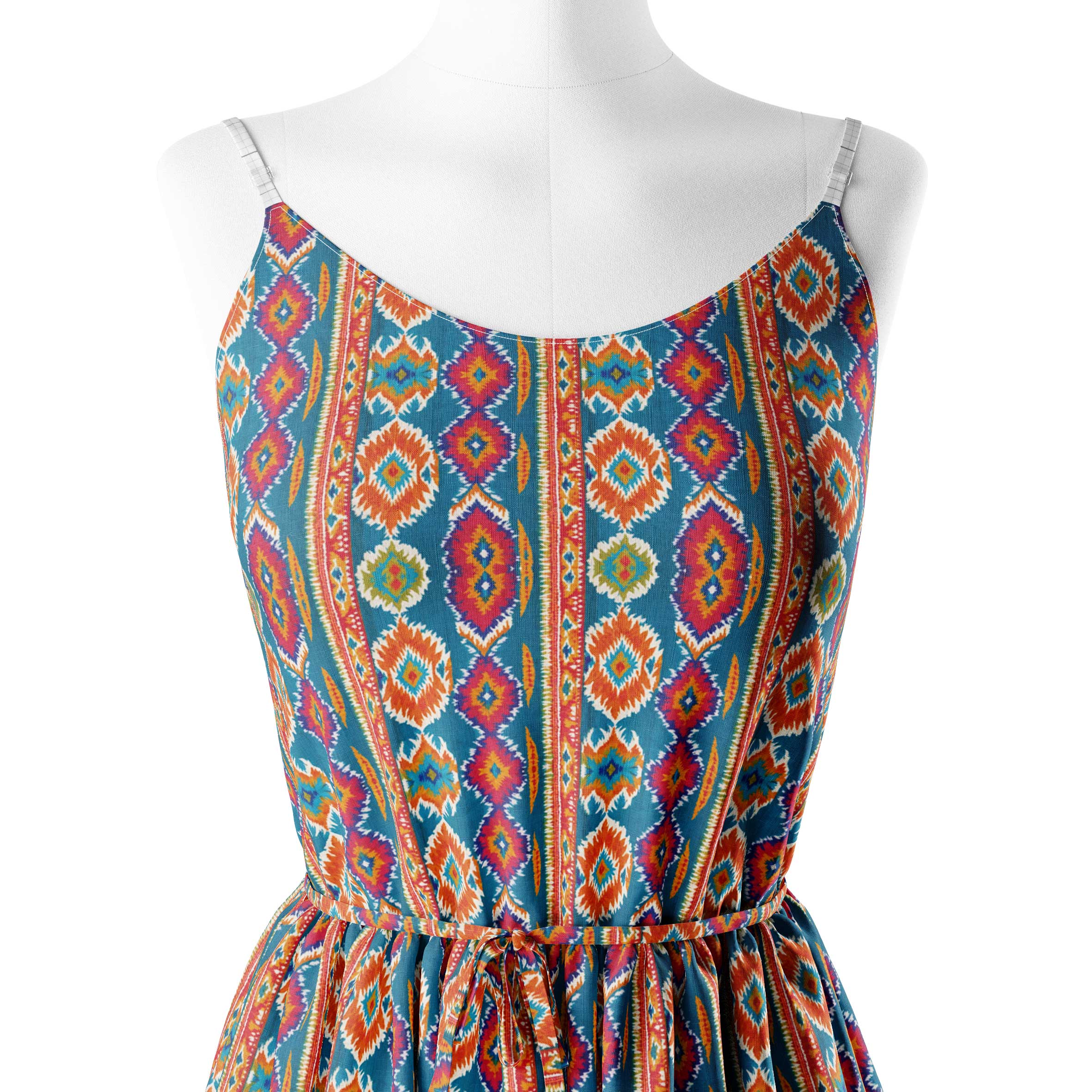 Ikat Symphony Print Fabric