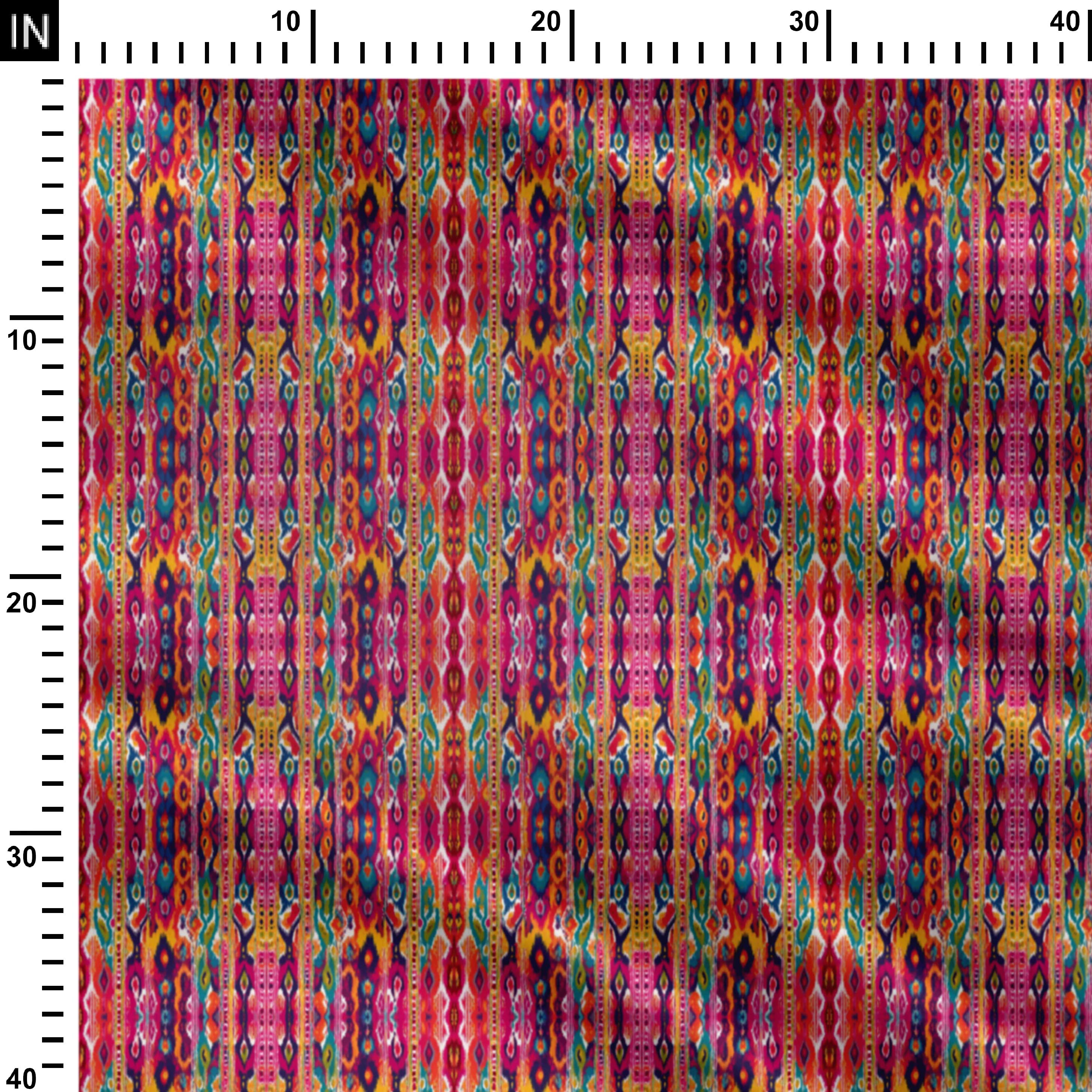 Color Ikat Print Fabric