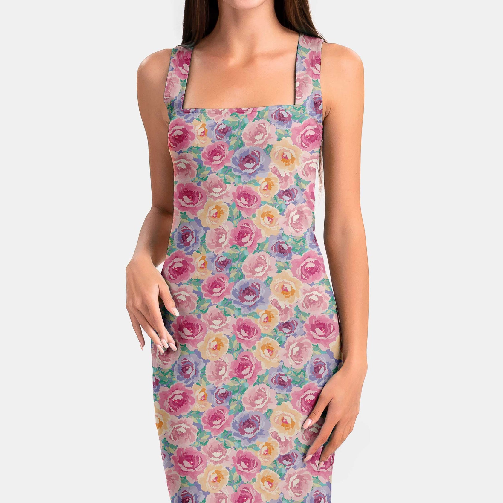 Candy Roses Print Fabric
