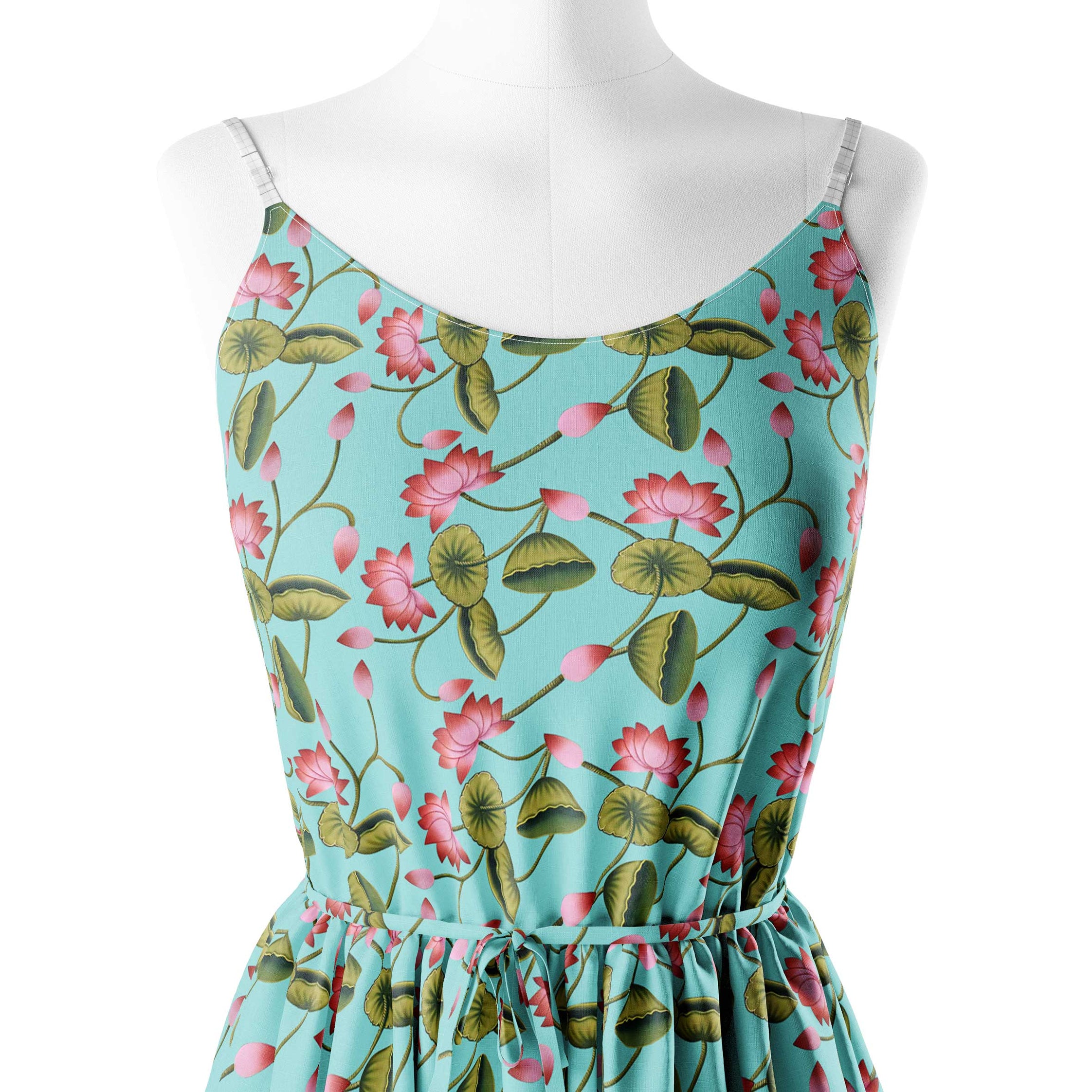 रस्ट पिचवाई एलिगेंस प्रिंट फैब्रिक