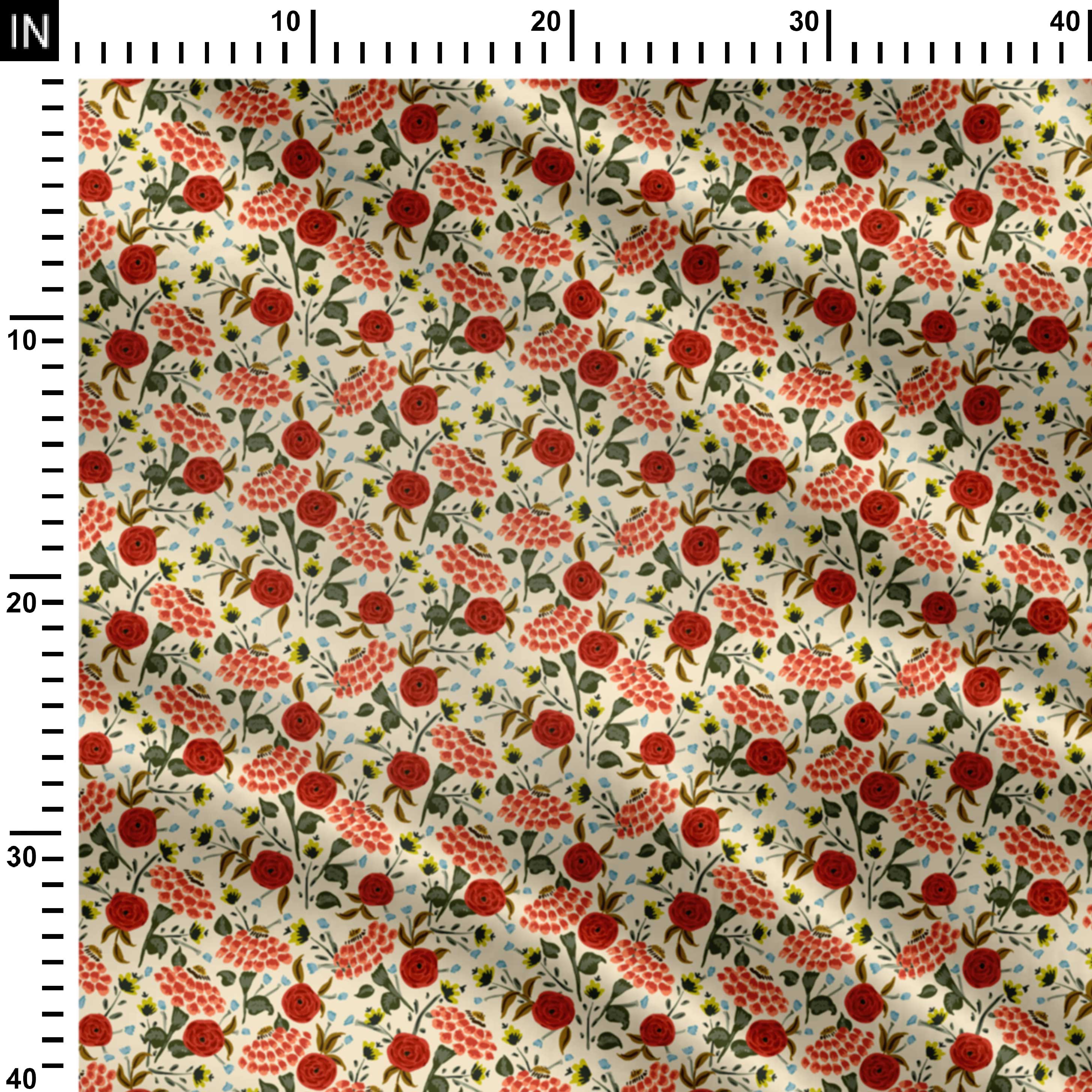 retro magic Print Fabric