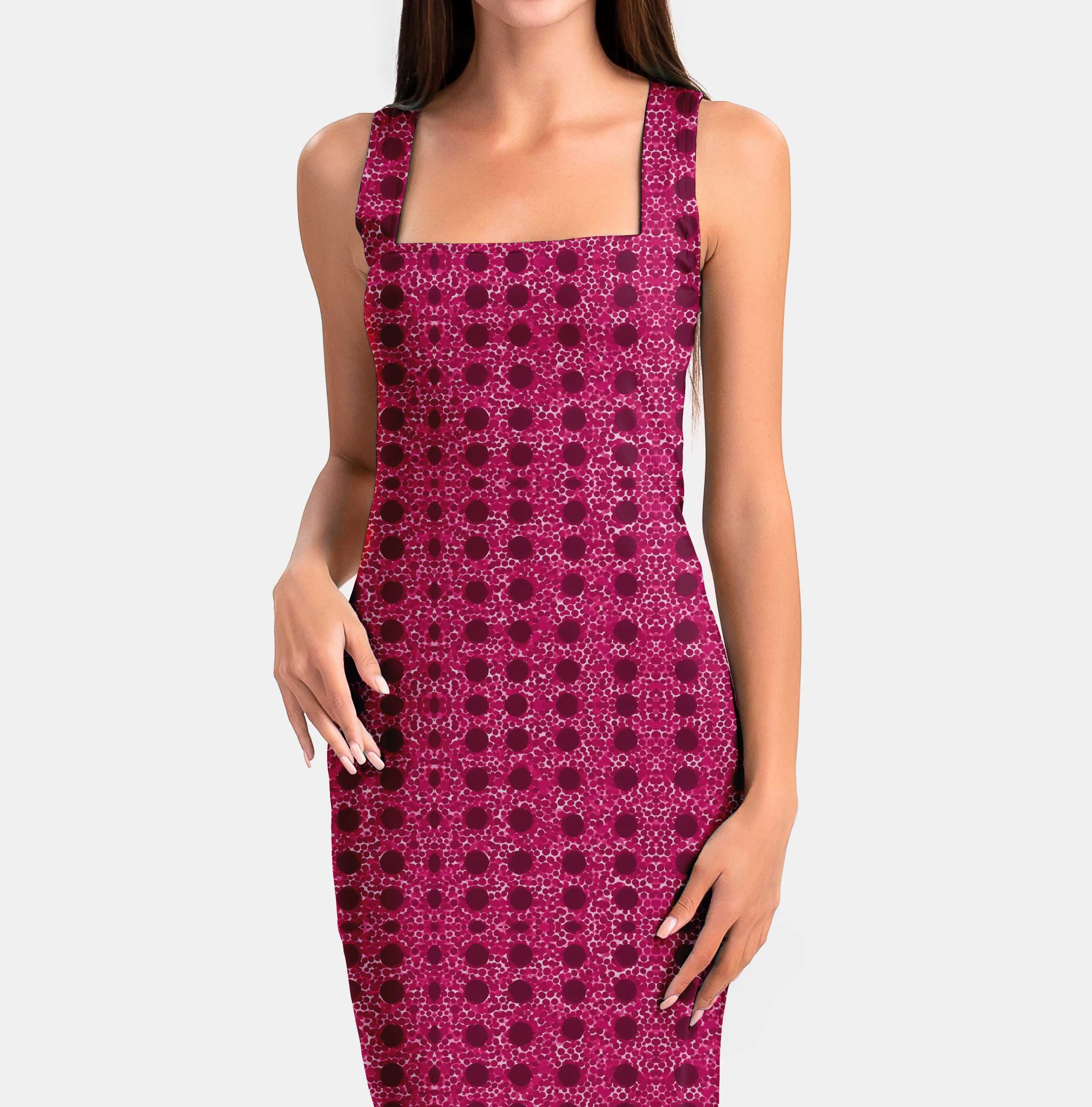Stripe Dots Print Fabric