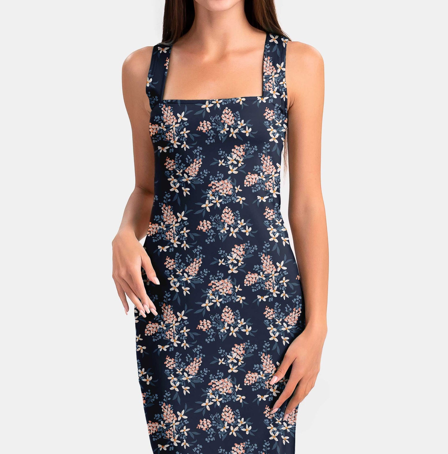 Flourishing floral bouquet 03 Print Fabric