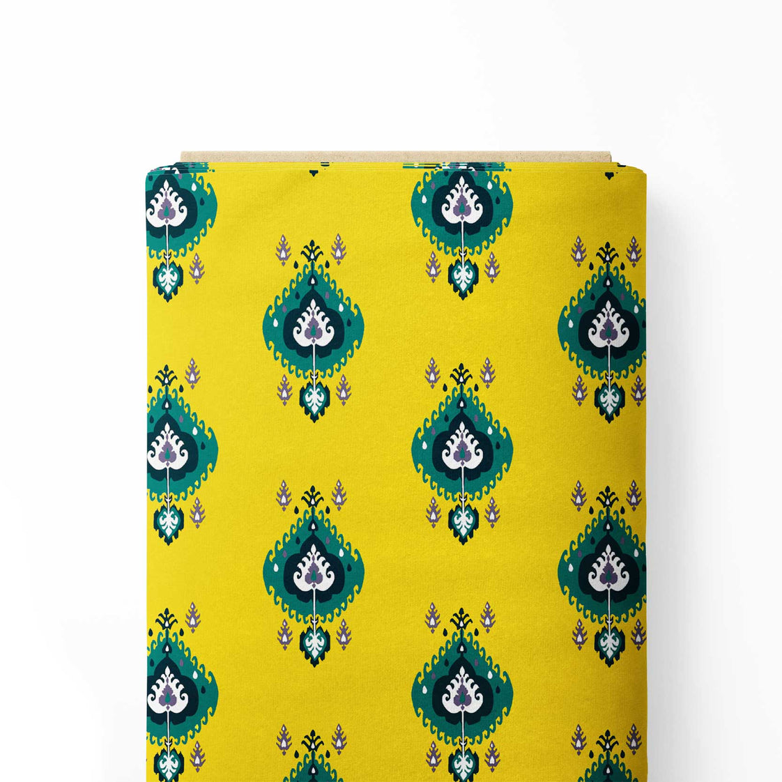 Ducky Yellow Latkan Print Fabric