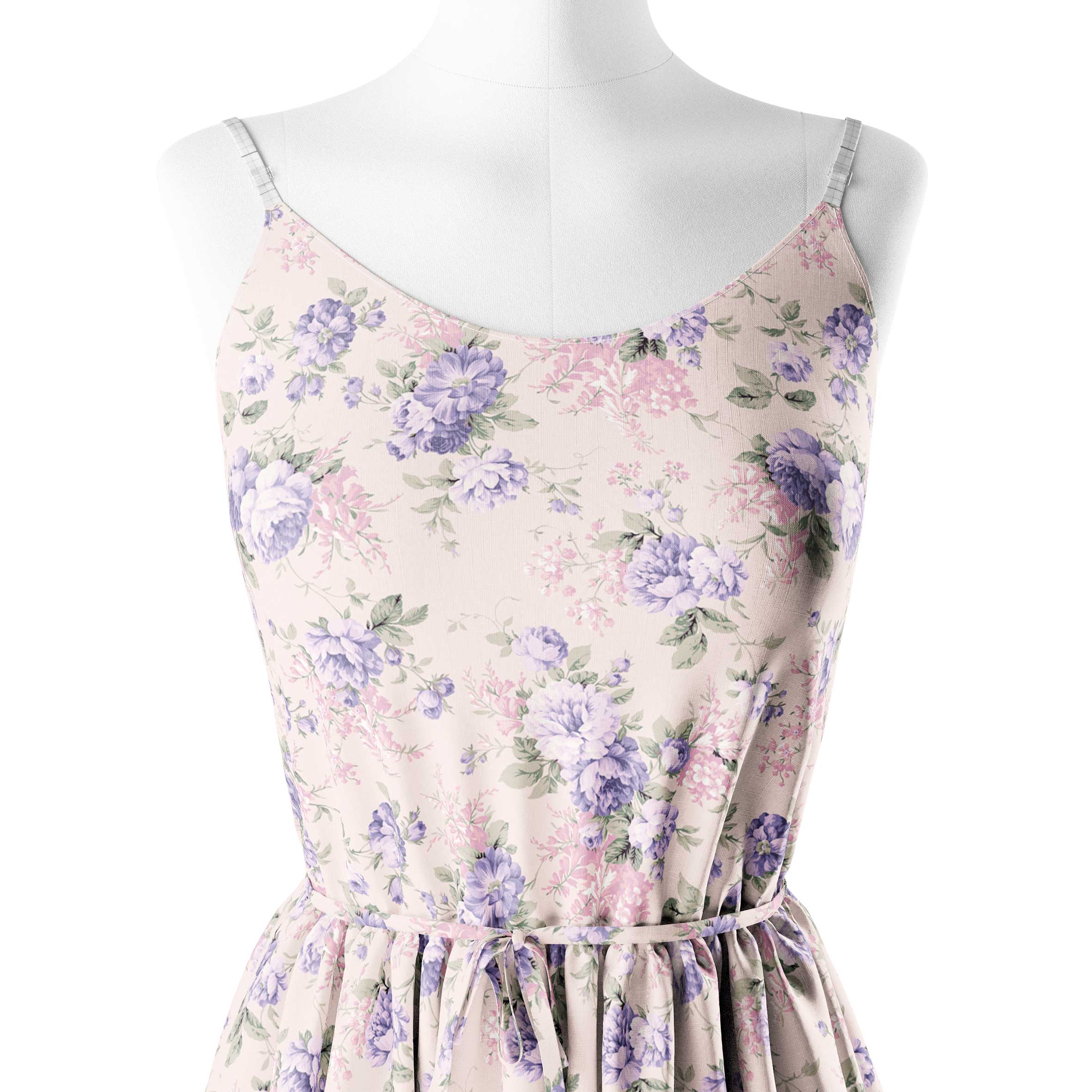 Grape Illusion Print Fabric