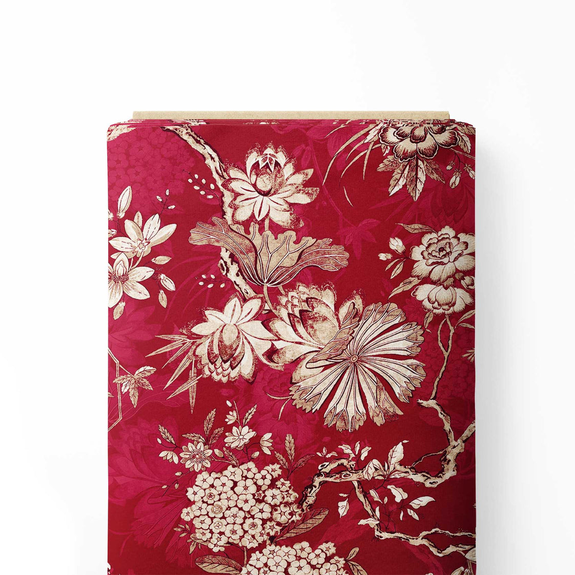 Grated Beet Terrace Print Fabric
