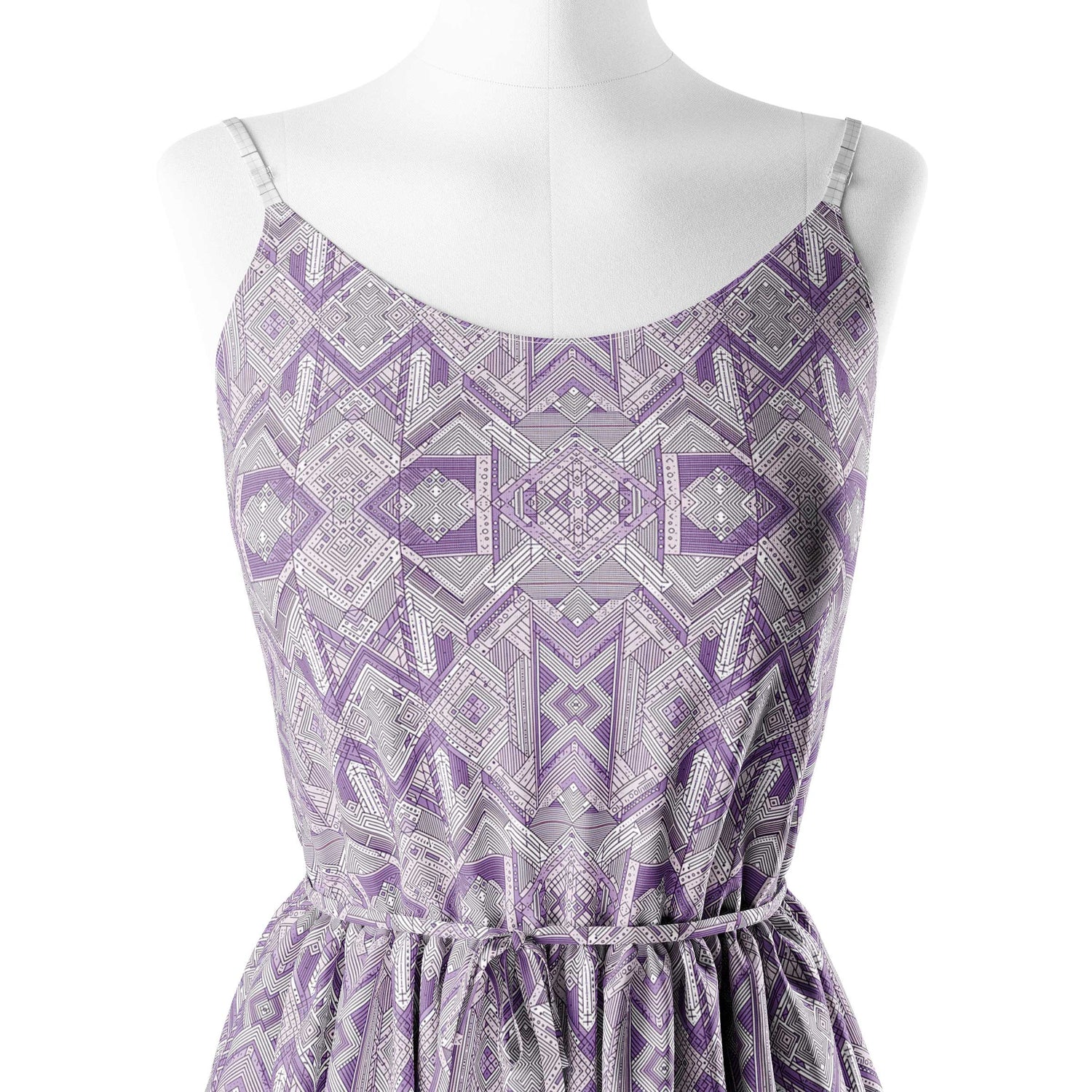 Purple Geo Print Fabric