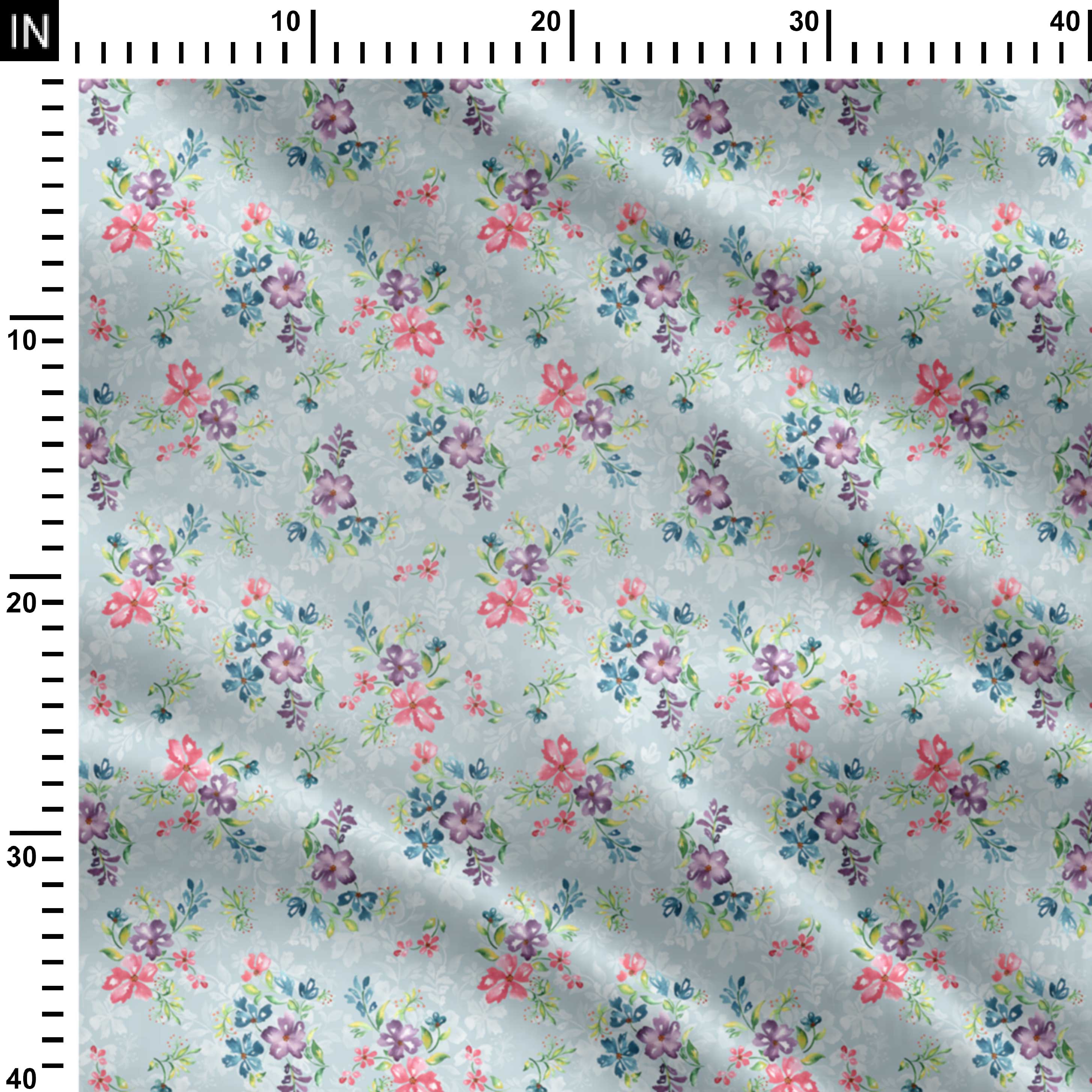 ग्रीष्मकालीन पुष्प प्रिंट कपड़ा