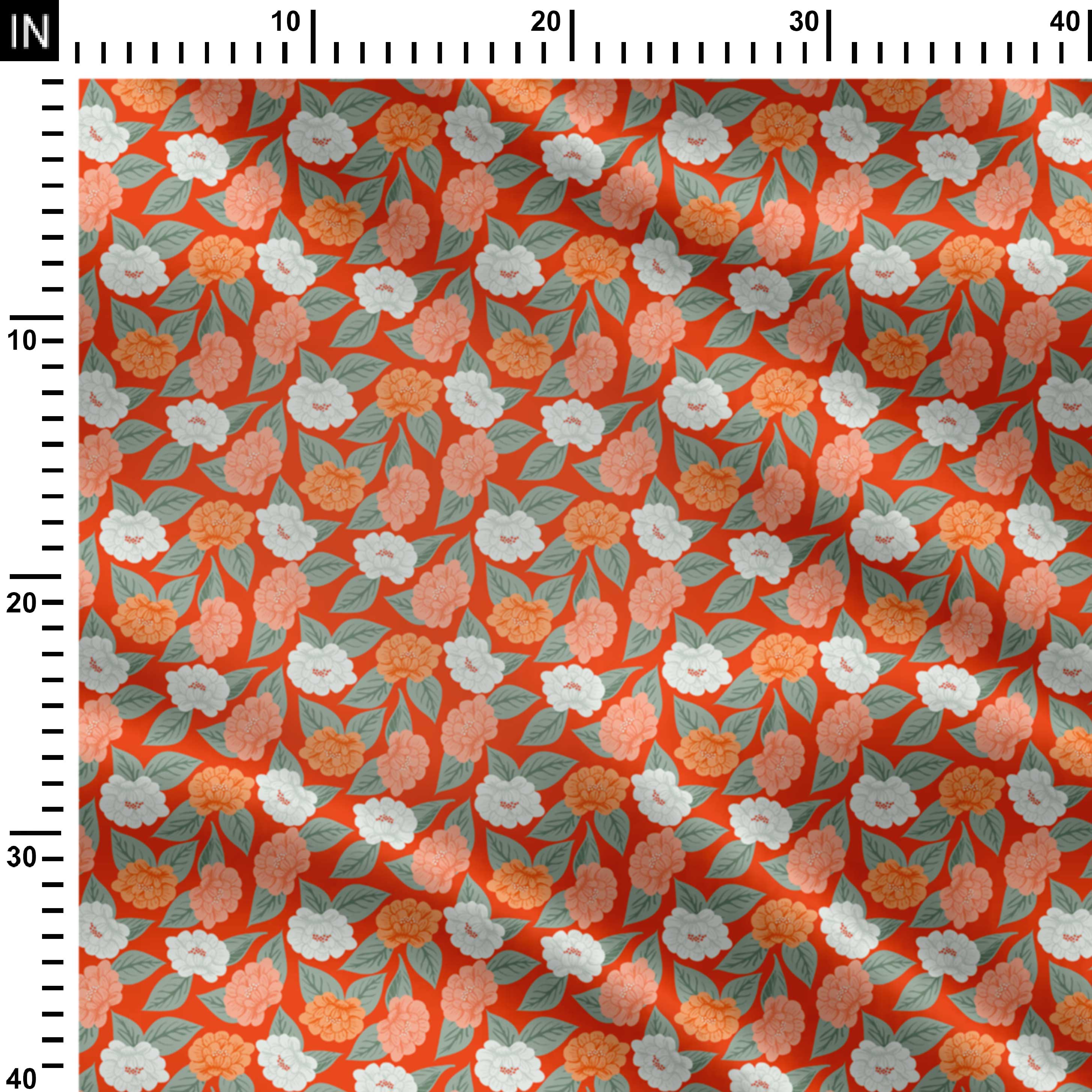 ծաղկային թափառում դեպի մարգագետին 04 Print Fabric