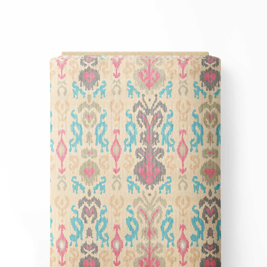 ikat light colours pattern Print Fabric