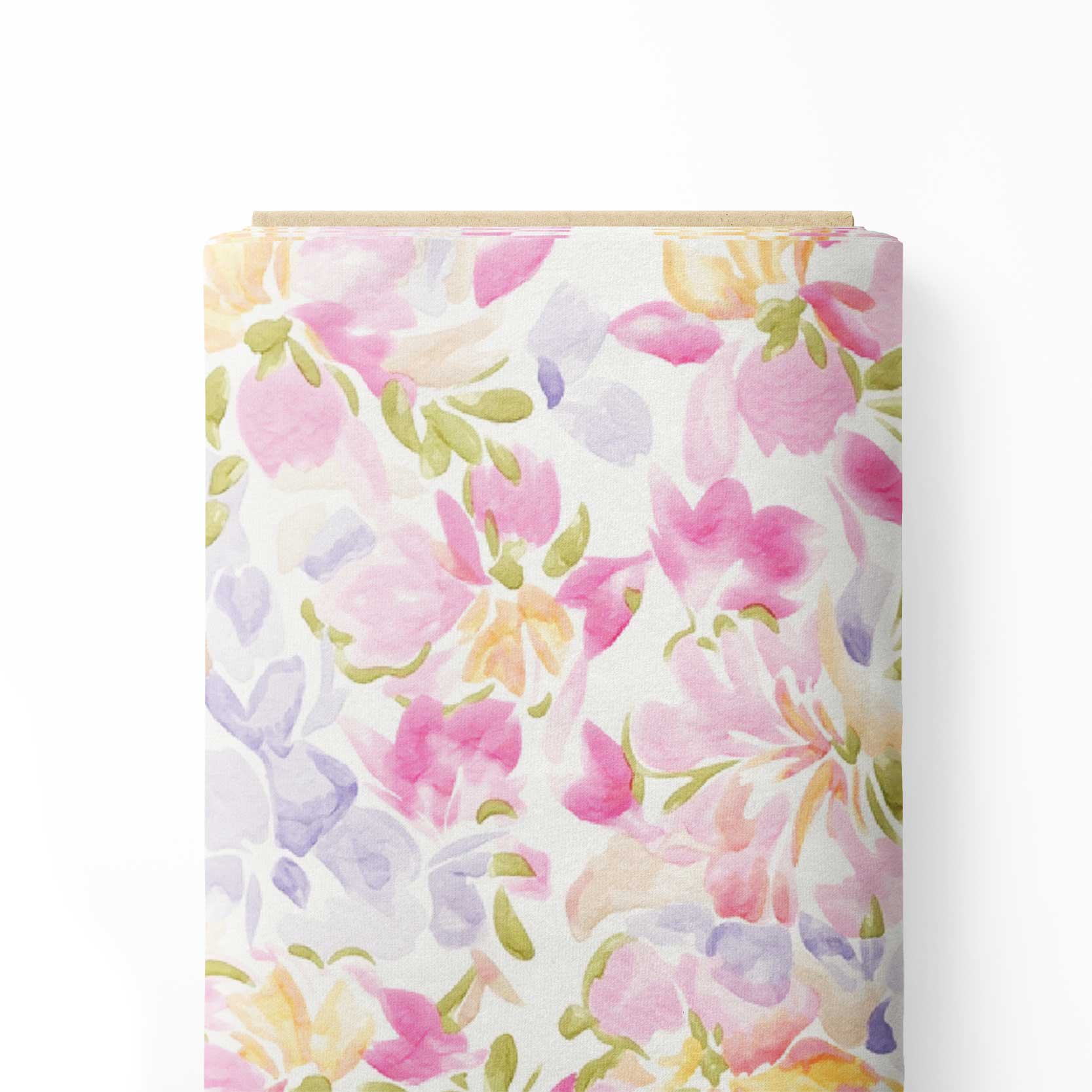 Water colour effect floral allover Print Fabric
