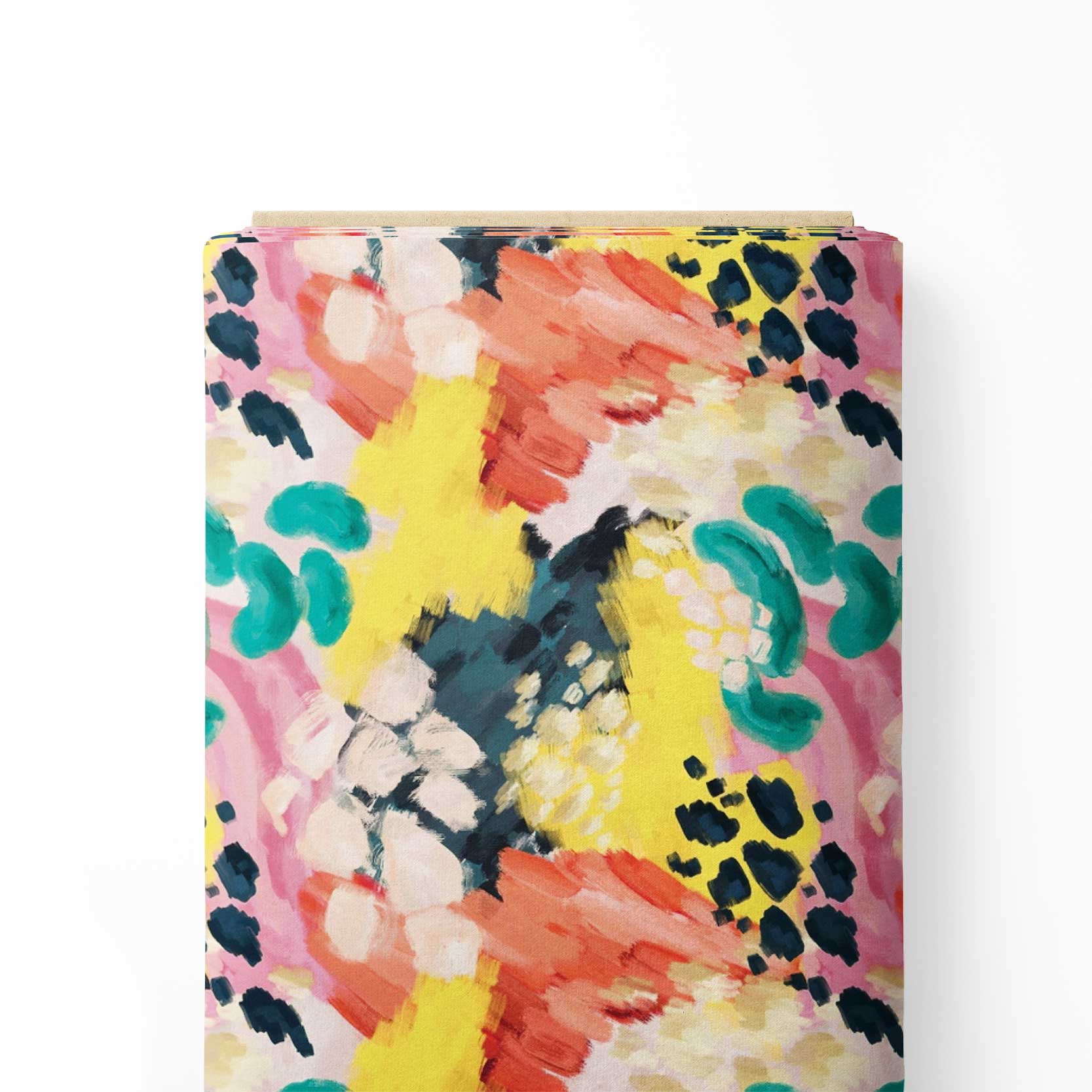 Watercolour brush effect Print Fabric