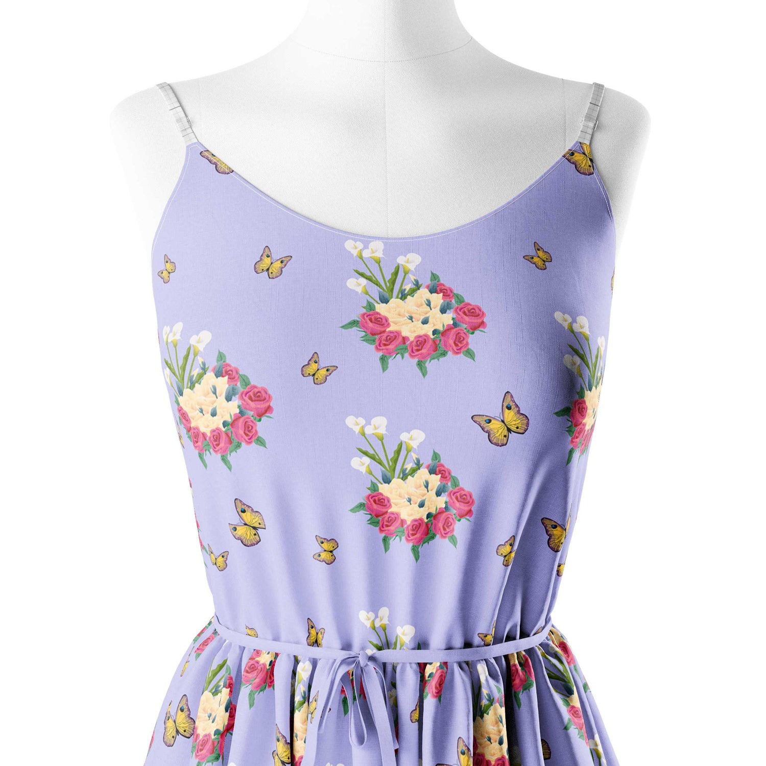 Lavender retro Print Fabric