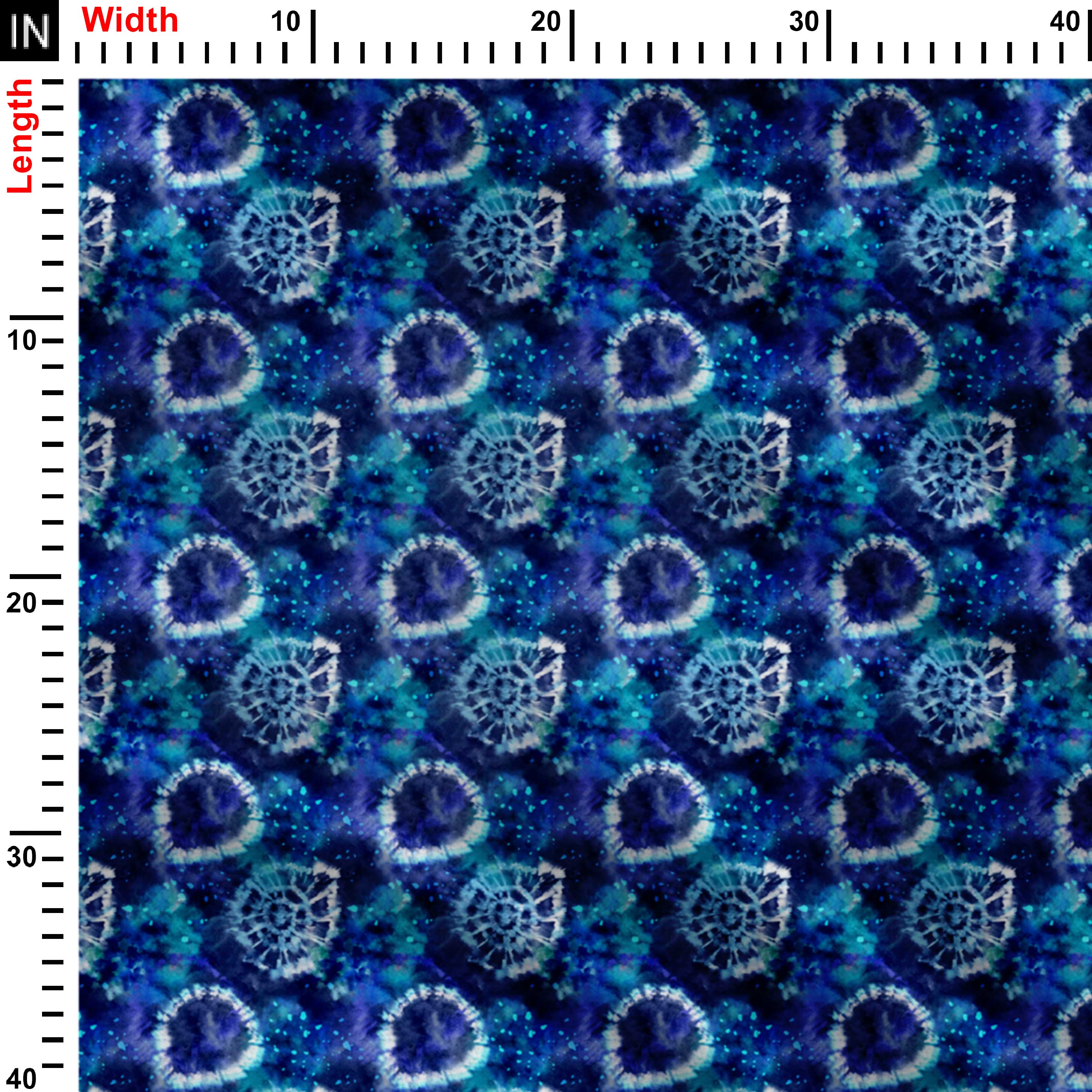 Galaxy Tie and Dye Print Fabric