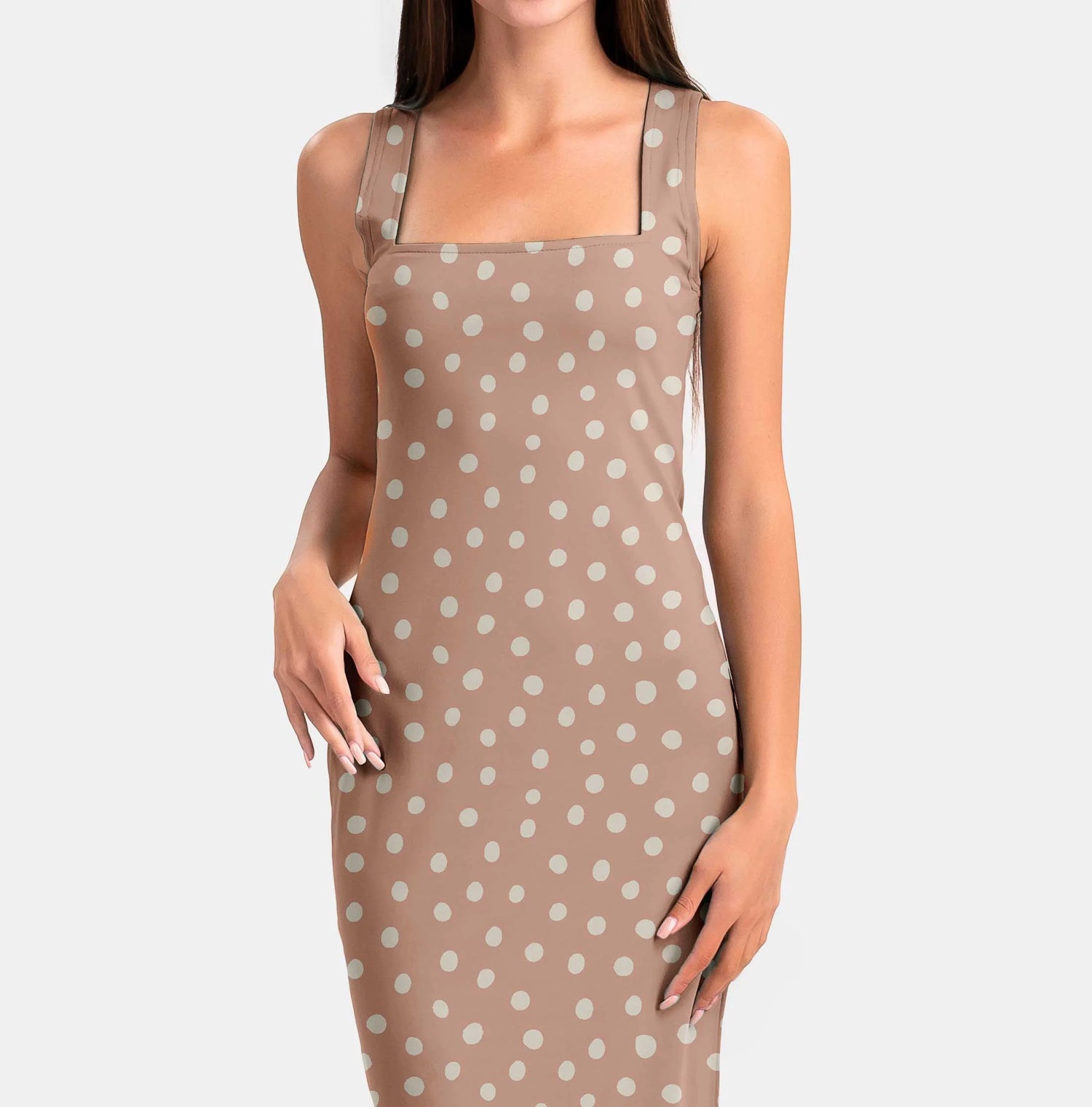 Hand Drawn Boho Dots Print Fabric
