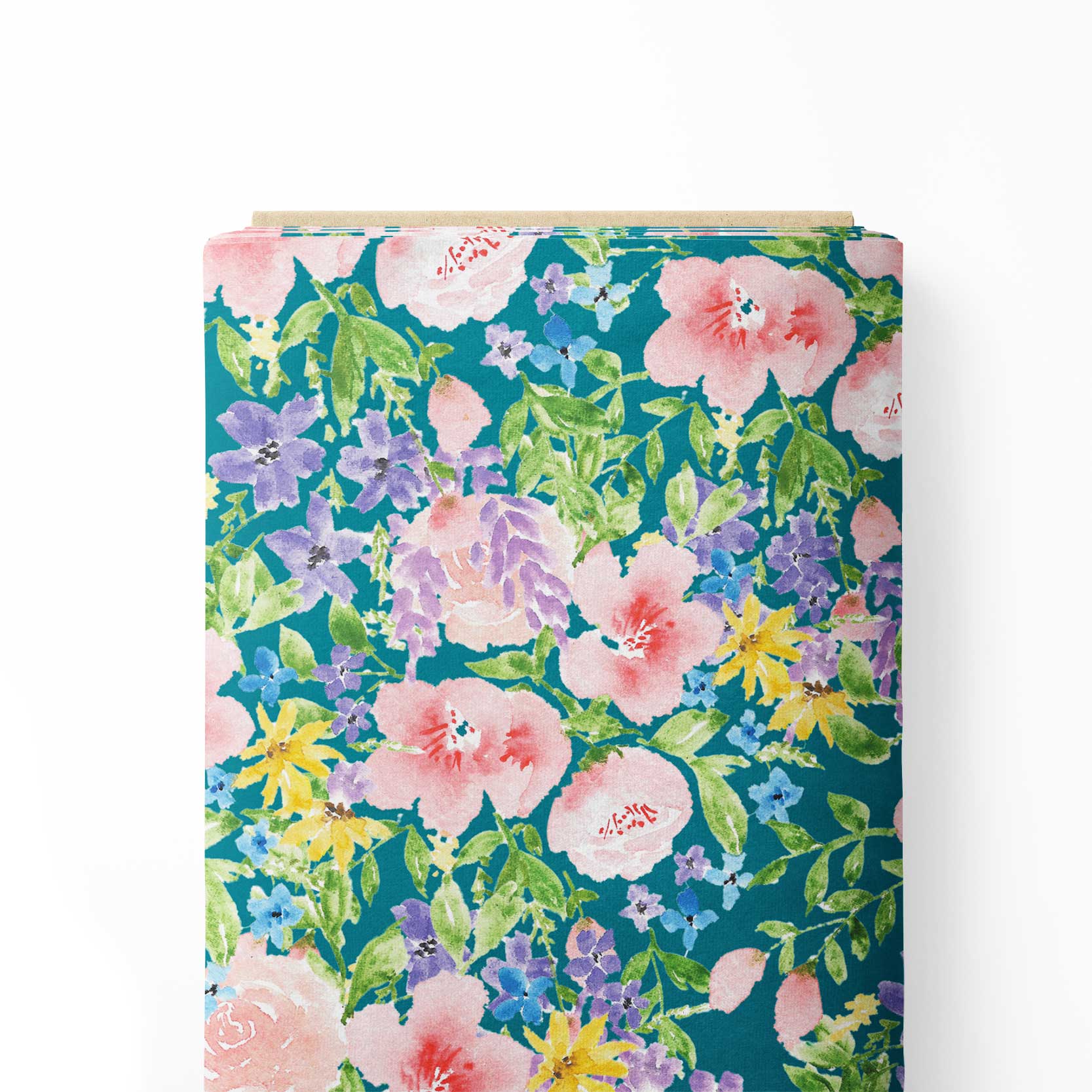 Watercolour floral Print Fabric