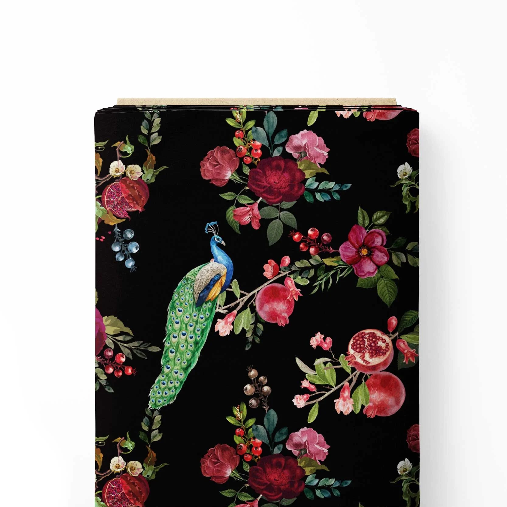 Colorful Peacock Kalamkari
