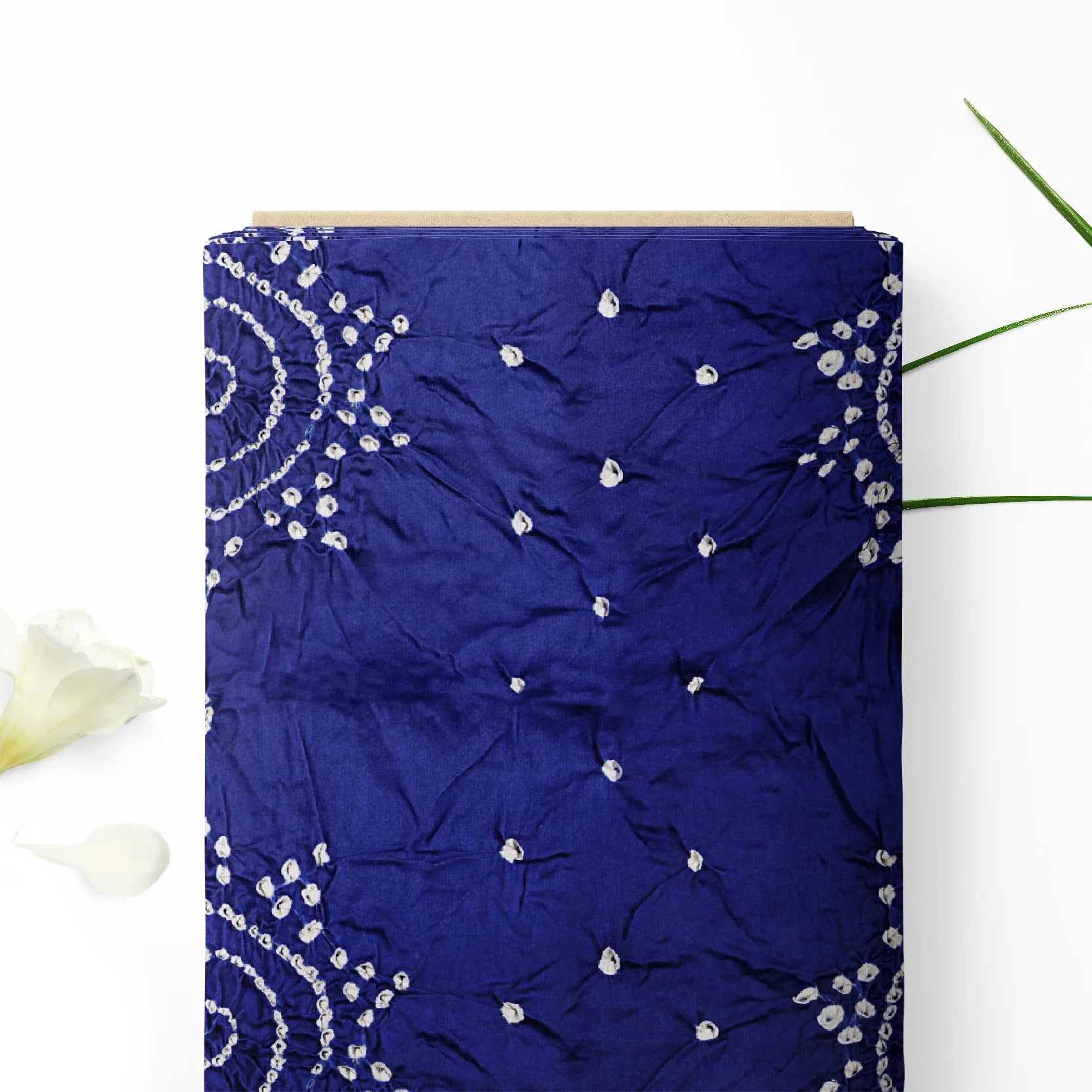 Royal blue bandhani