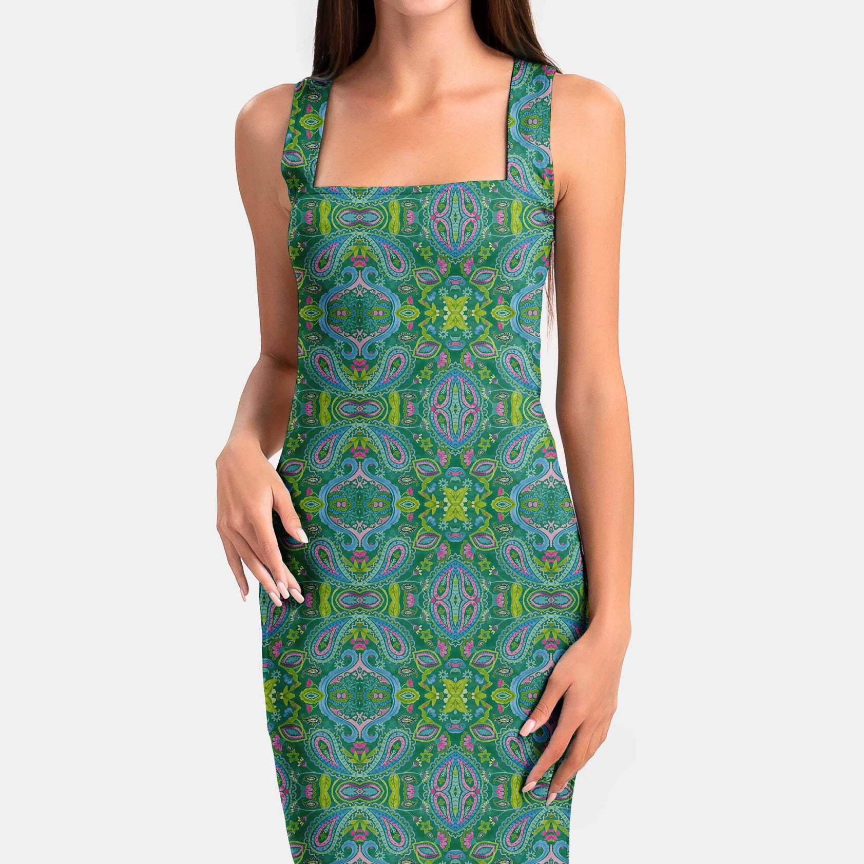 Green Mirror Paisley