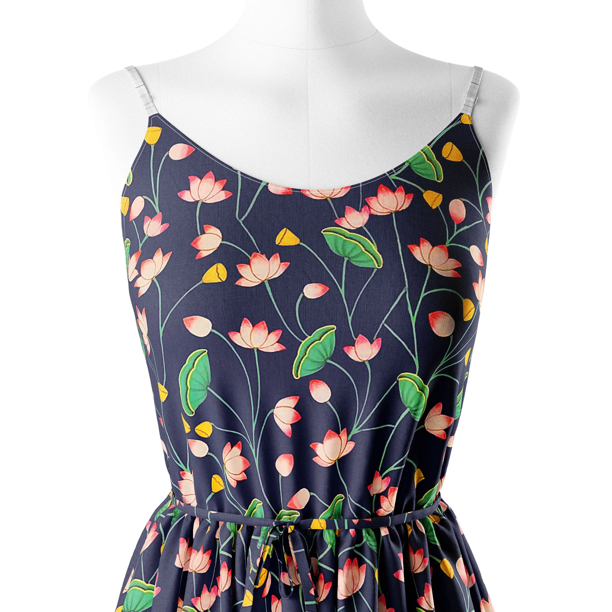 lotus flowers and branches