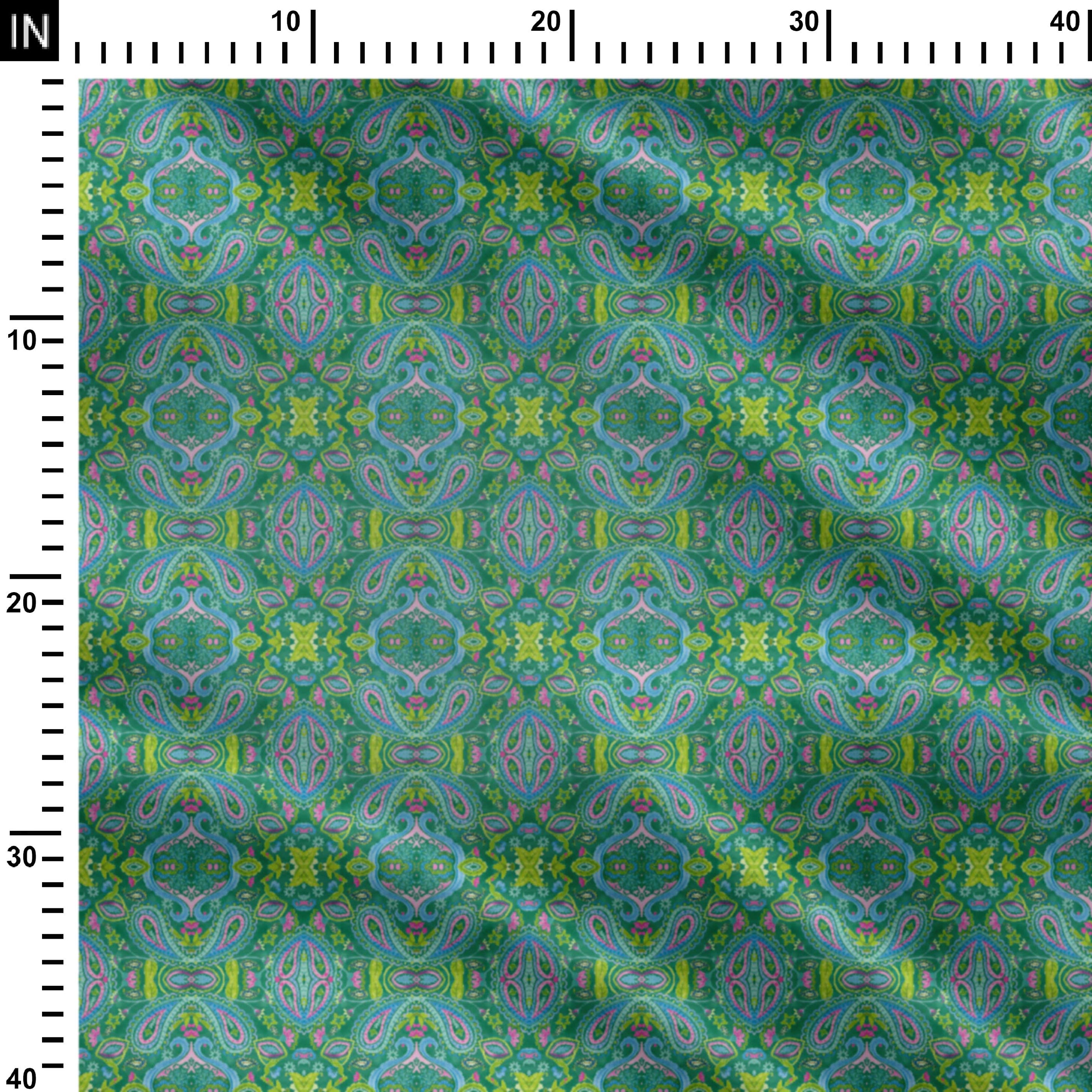 Green Mirror Paisley